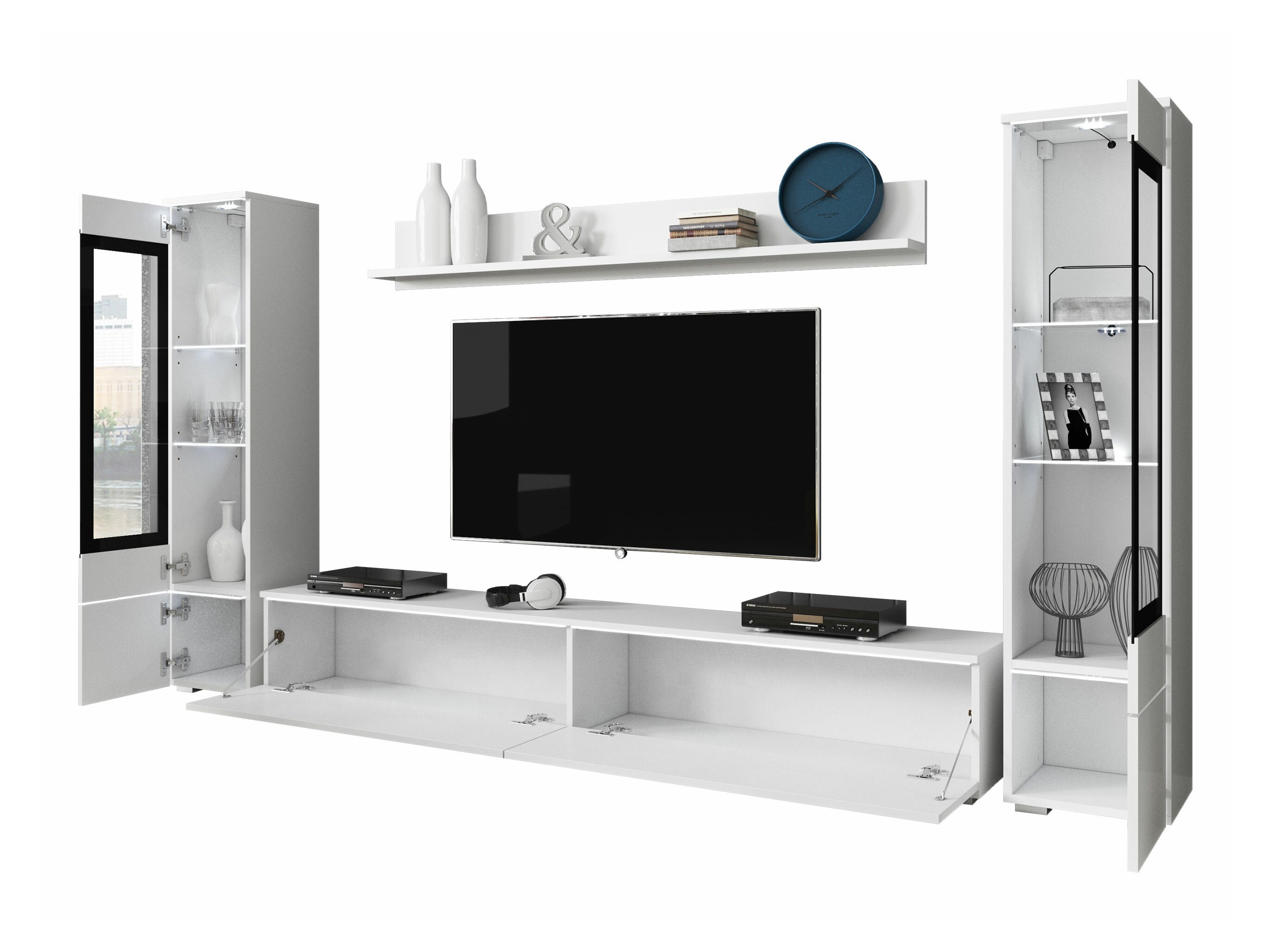 Living room set Mirfivo 101 (Glossy grey)