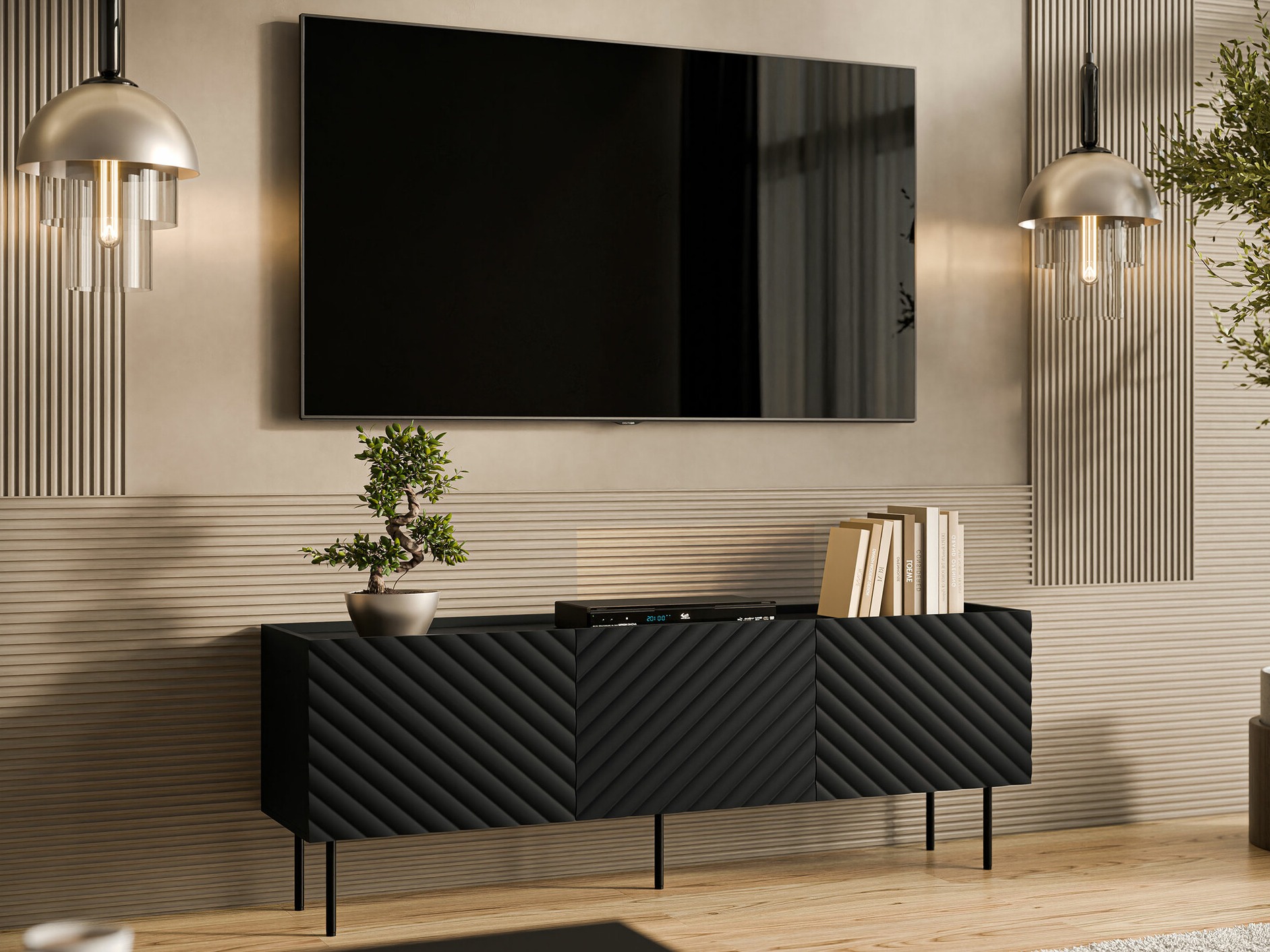 TV stand Sillen (Black)