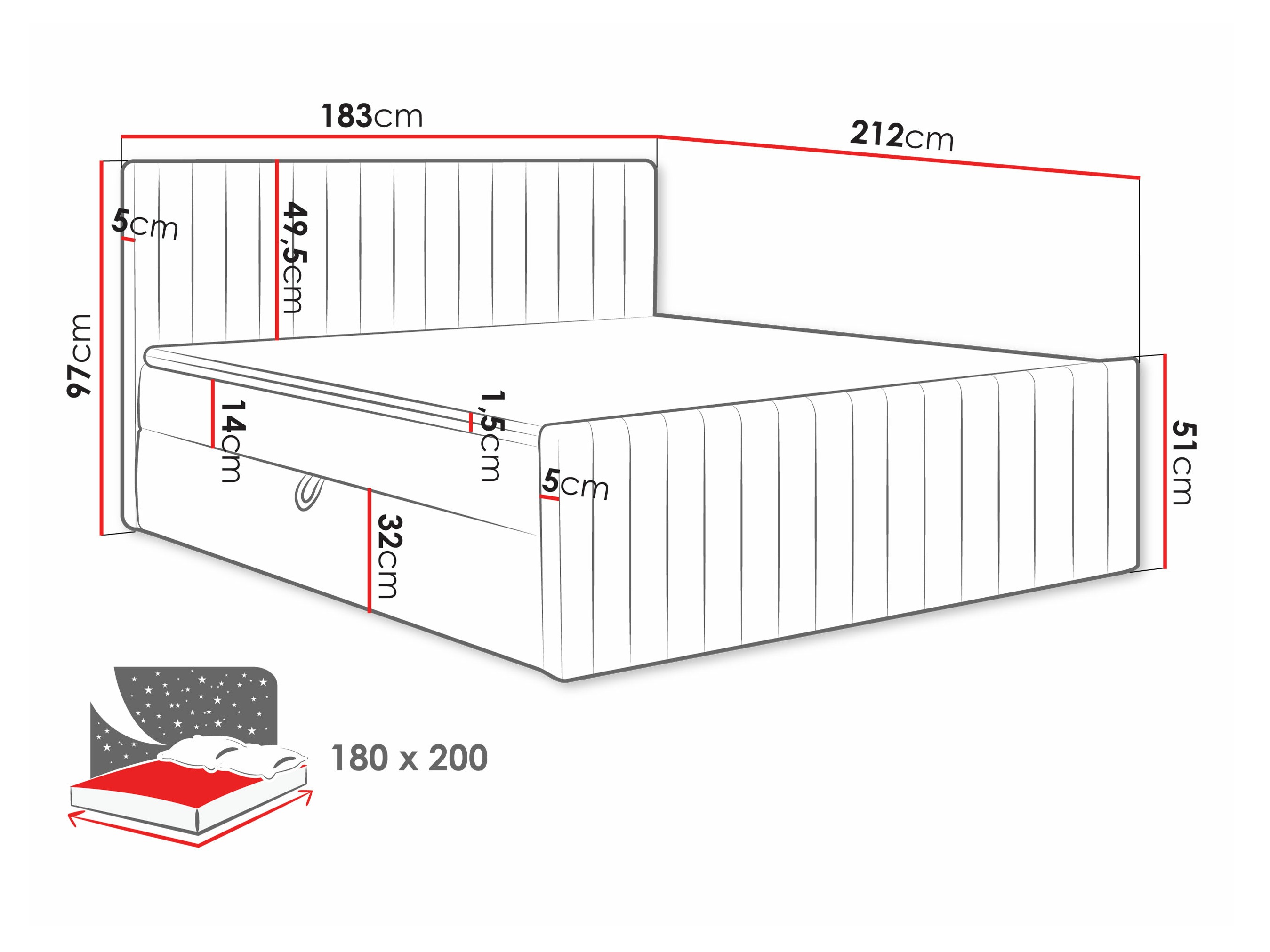 Continental bed Comfivo Apis II (Polo 872)