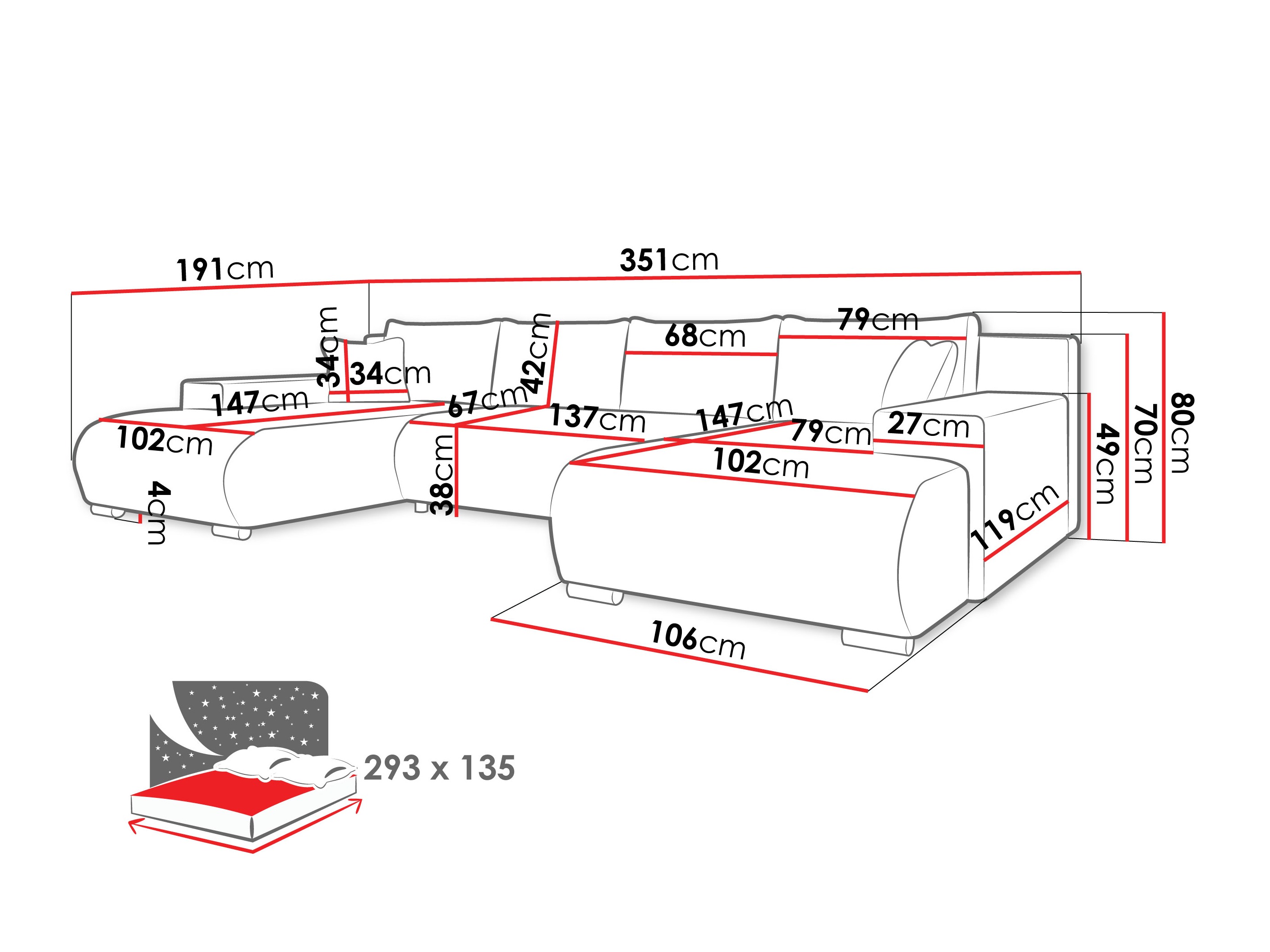 Corner sofa Comfivo Equus (Wave 05)