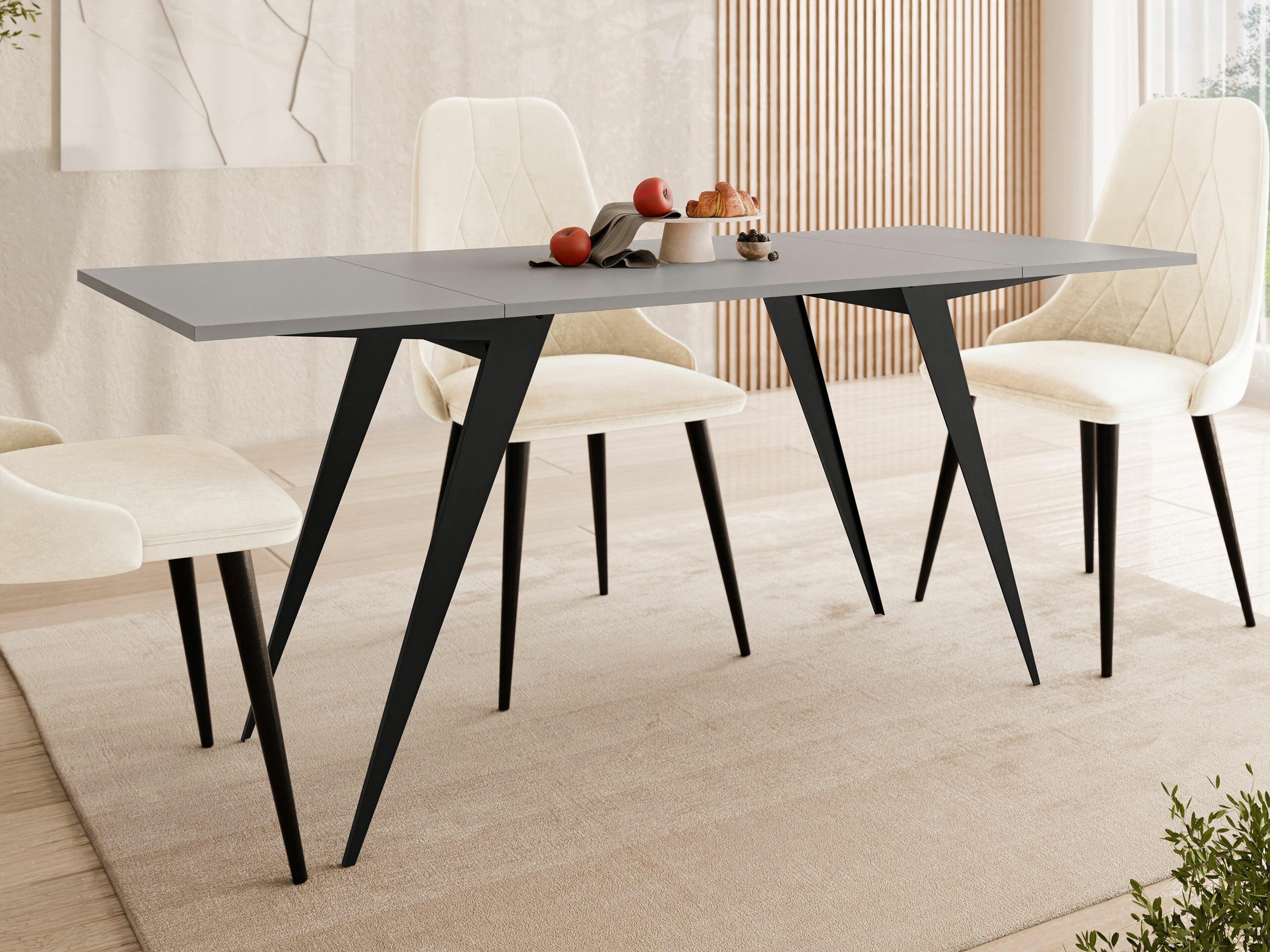 Coffee table transformer Oswego 150 (Graphite + Black)