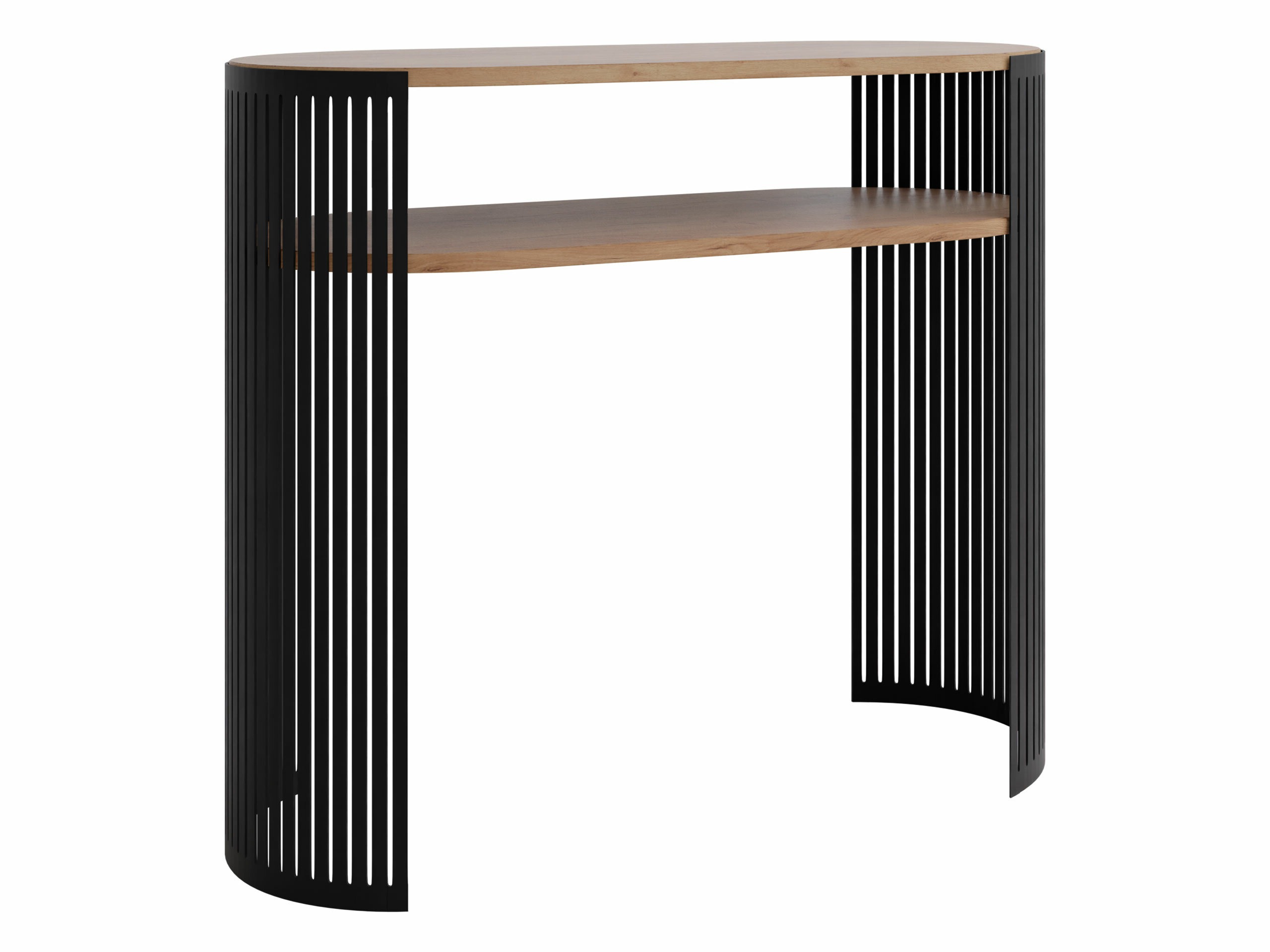 Console table Civer (Black + Craft golden oak)