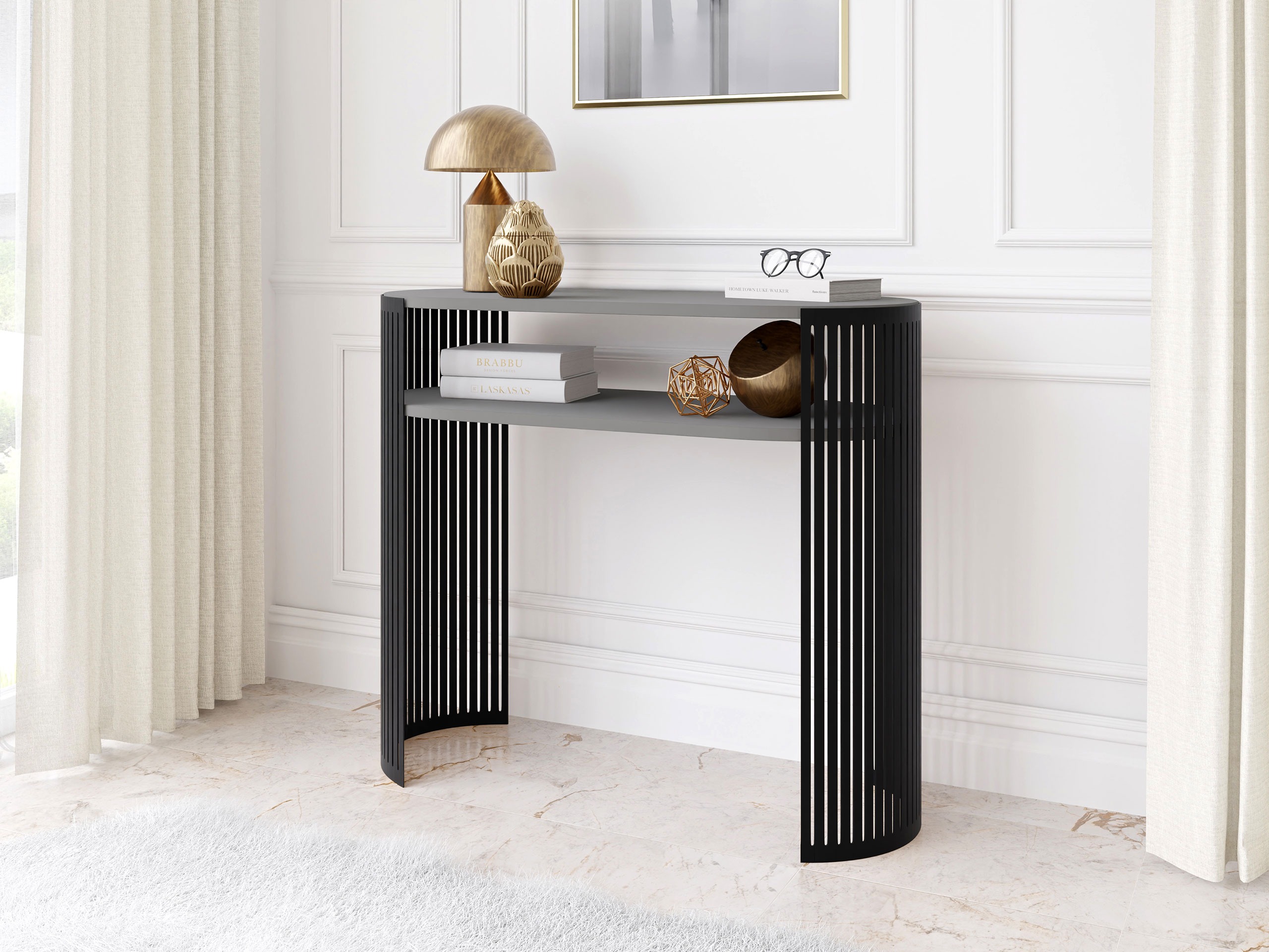 Console table Civer (Black + Graphite)