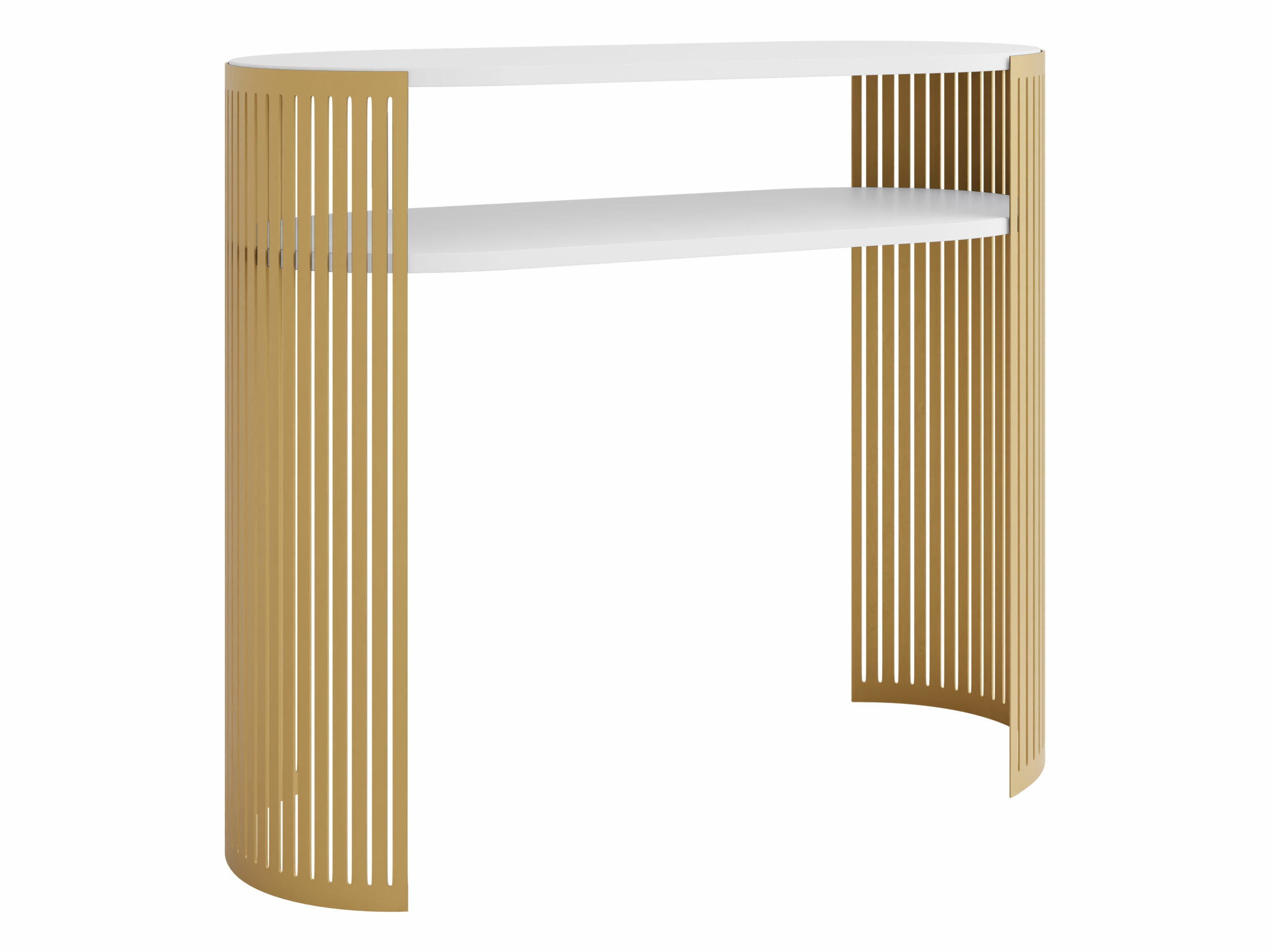 Console table Civer II (Golden + White)