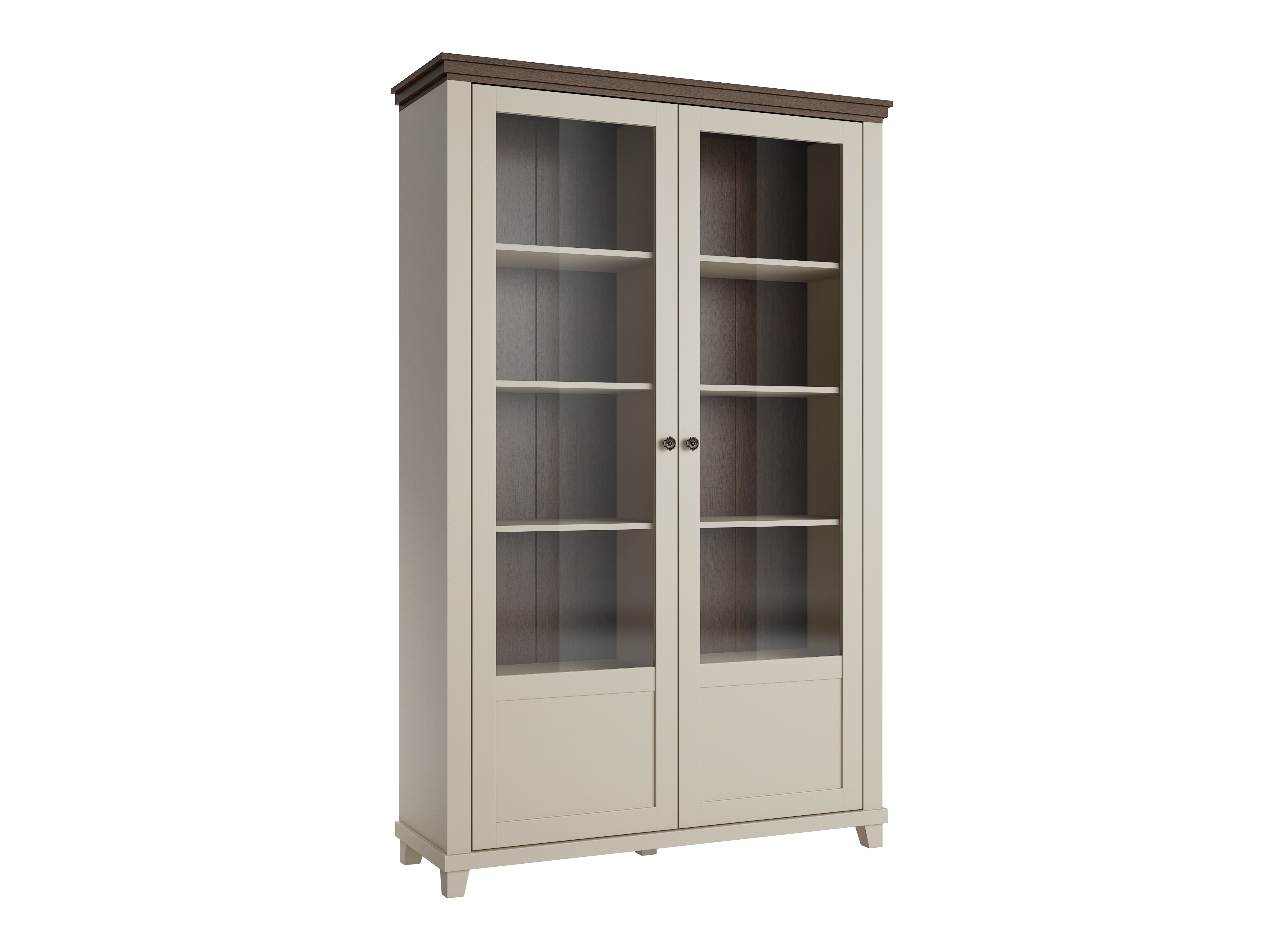 Bookcase Tolnue 102 (Light beige + Oak)