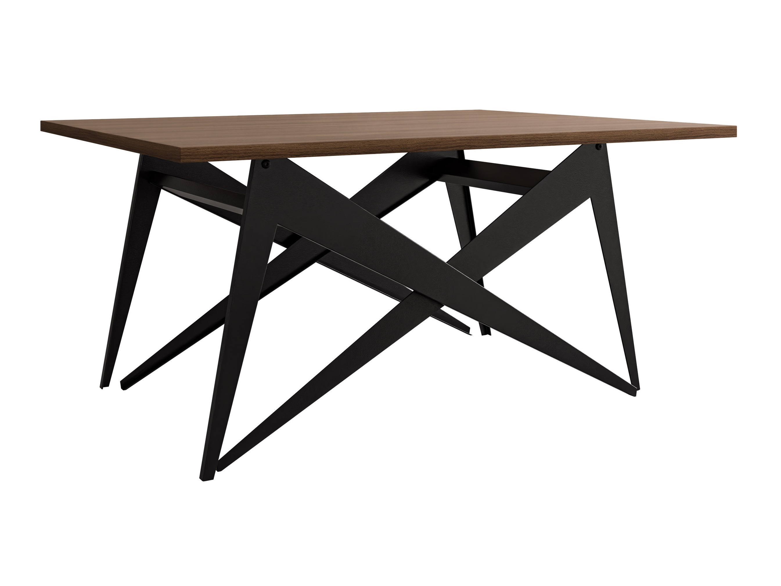 Transforming coffee table Oswego 150 (Walnut + Black)