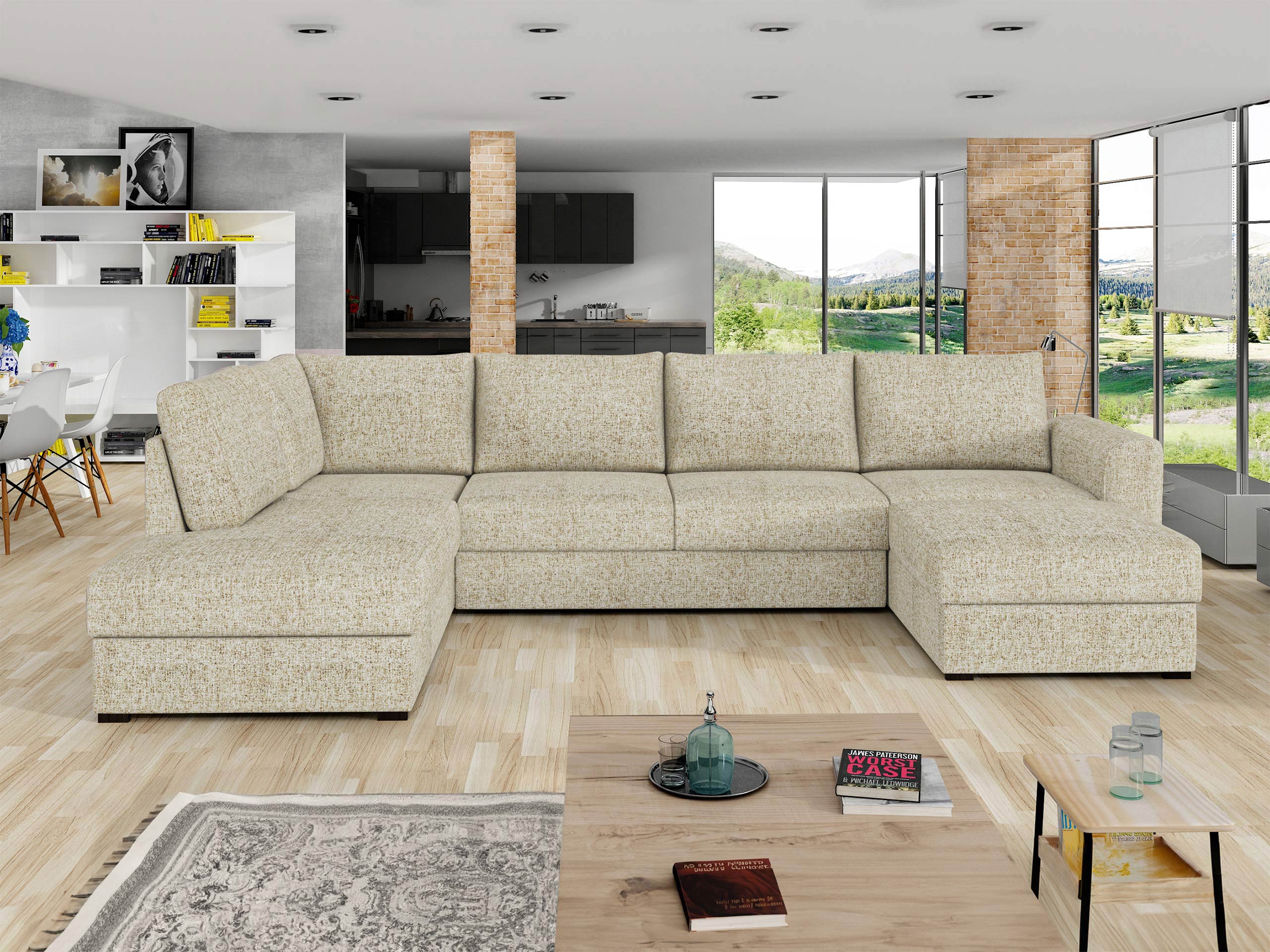 Corner sofa Comfivo Flumen (Corbett 21)