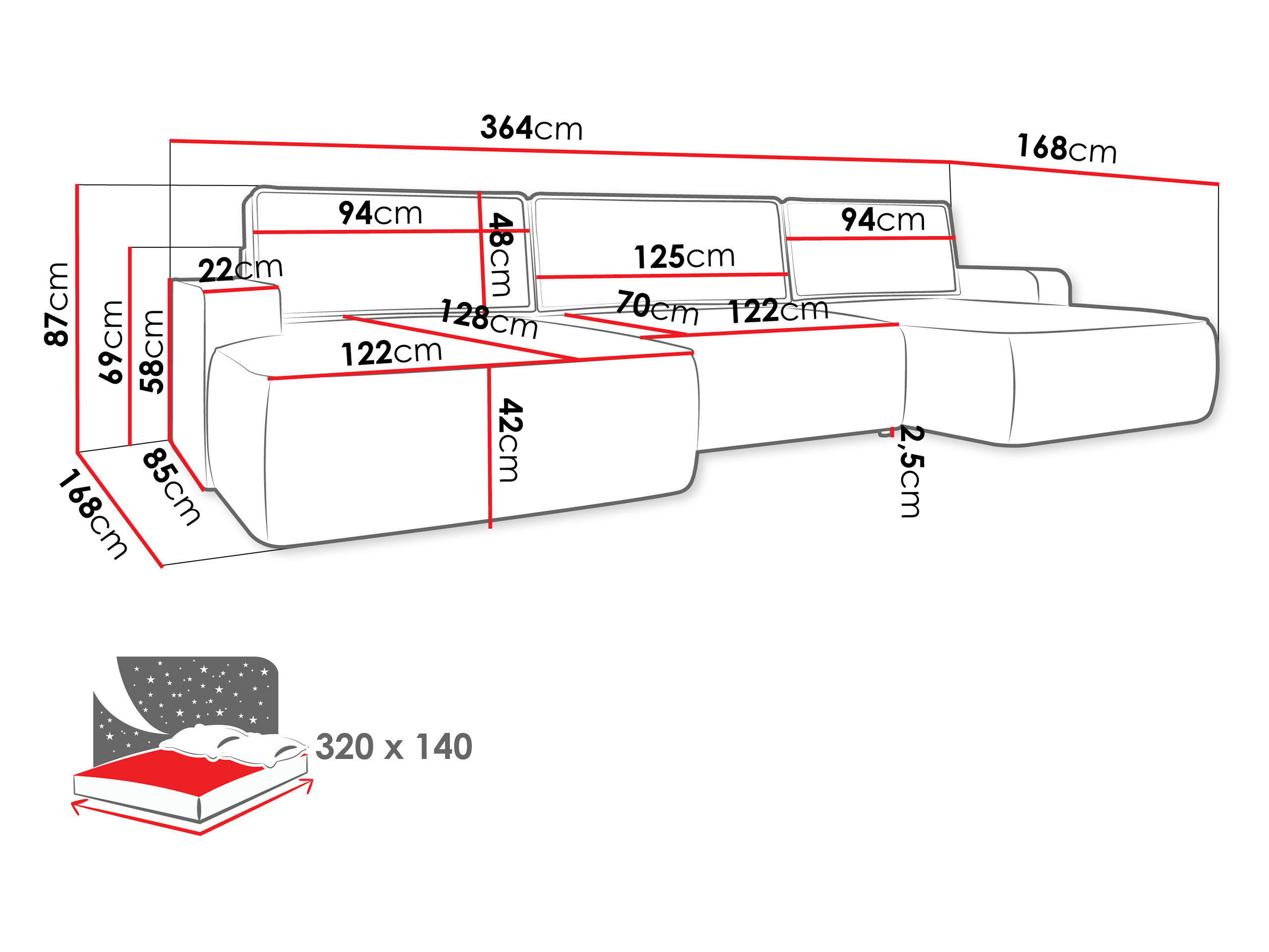 Corner sofa Bountiful 106 (Velo 633)