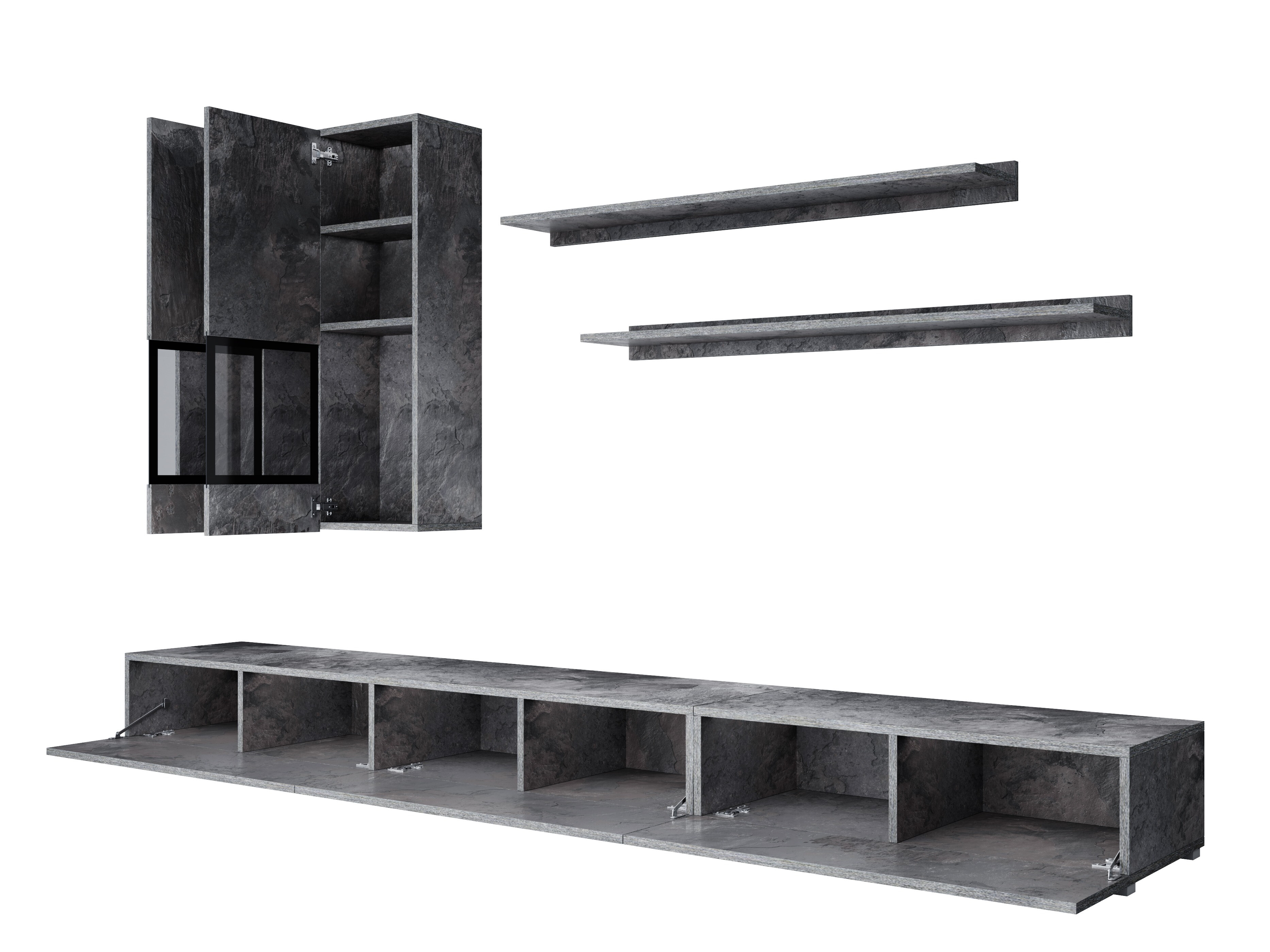 Living room set Serodeu 104 (Dark concrete)