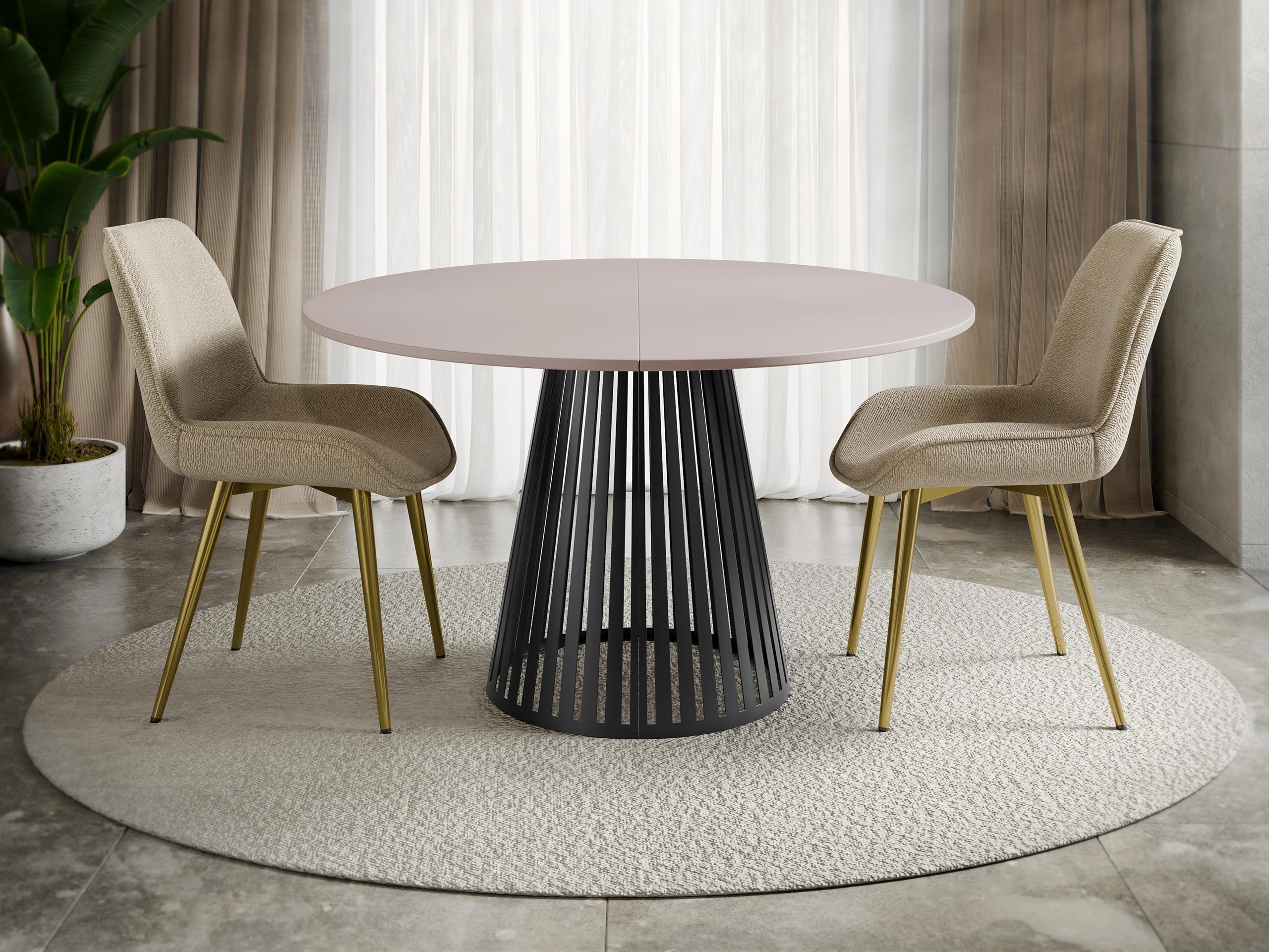 Table Prudentia (Cashmere + Black)