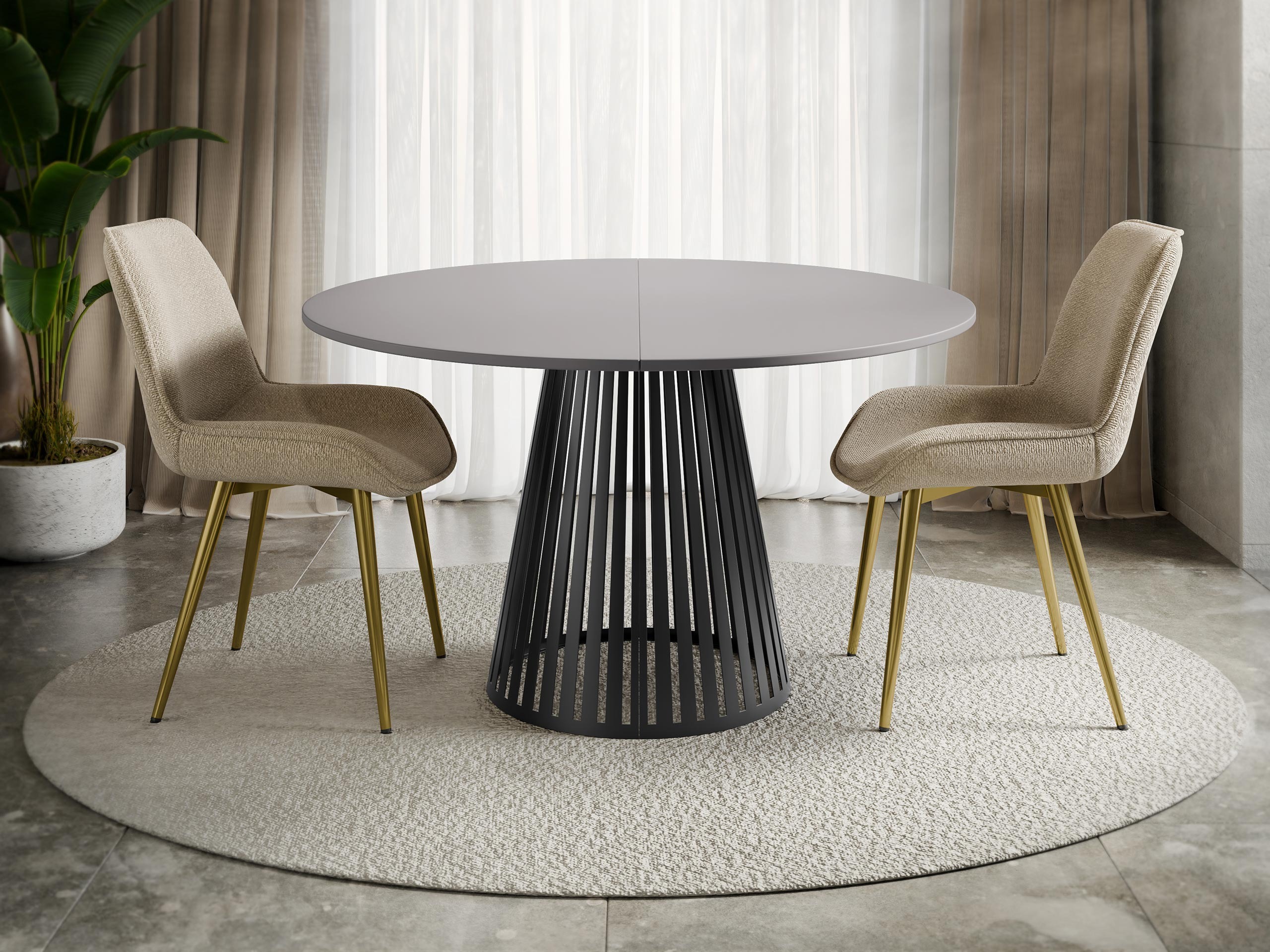 Table Prudentia II (Grey + Black)