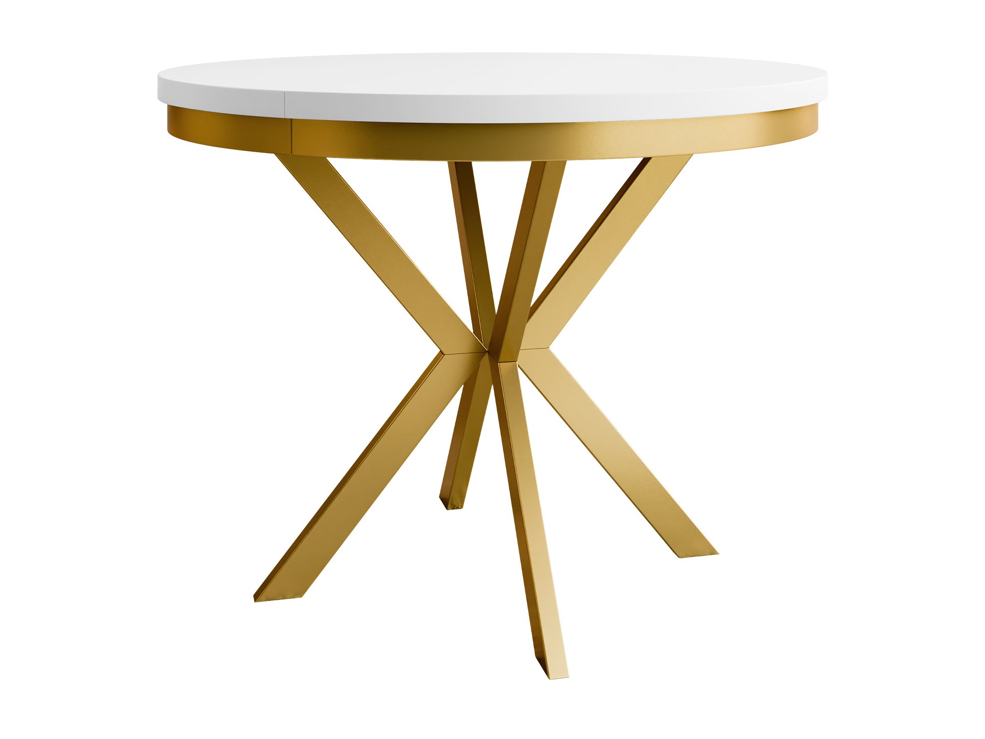 Table Oswego 156 (White + Golden)