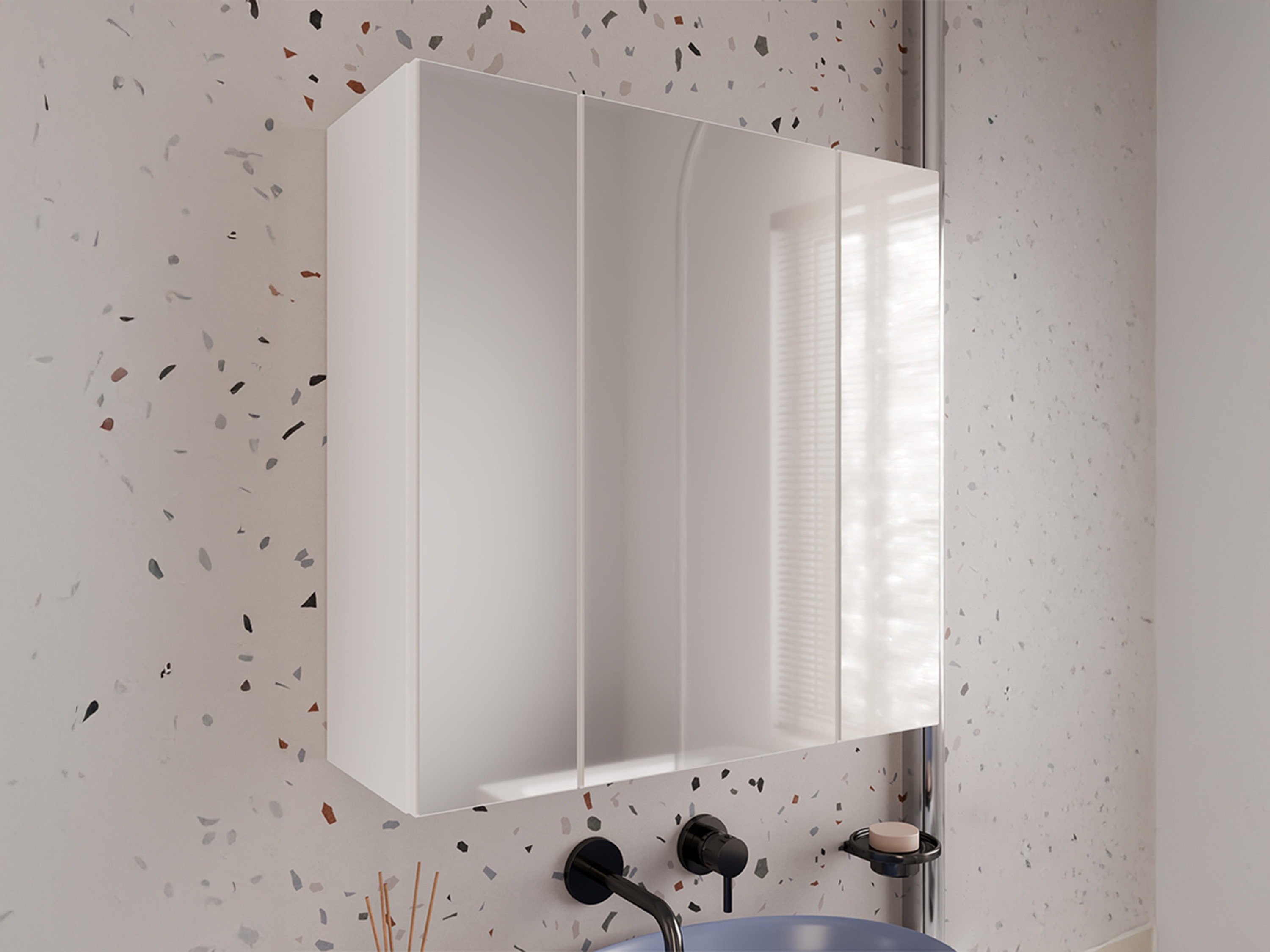 Bathroom mirror cabinet Mandeville 343