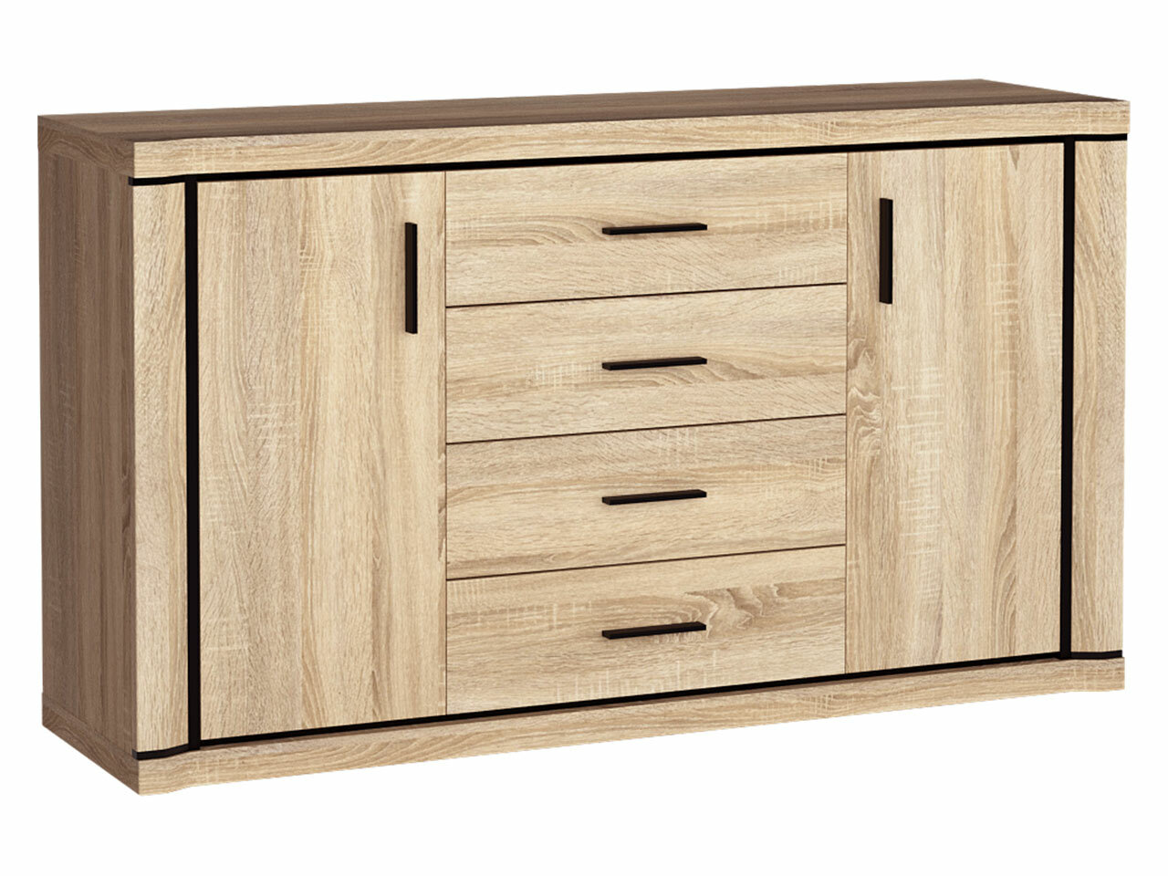Chest of drawers Lorelie 100 (Sonoma oak)