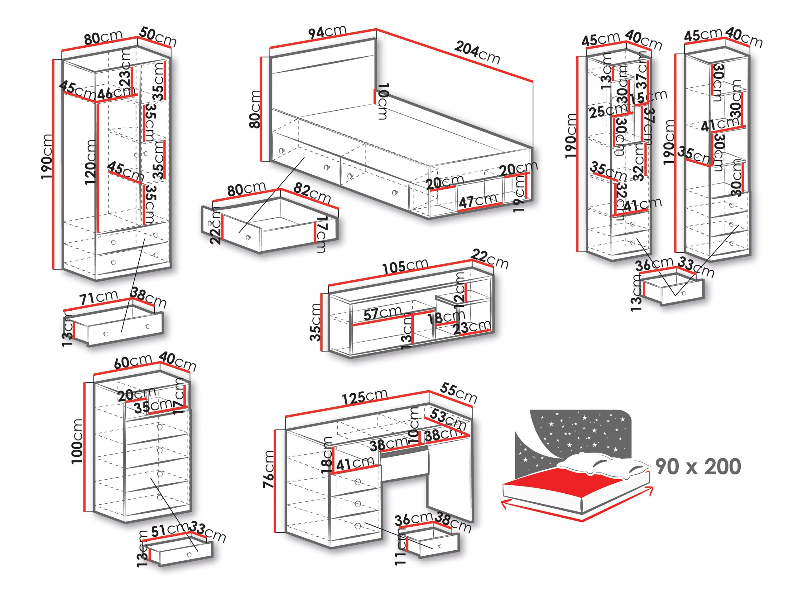 Furniture set Tesmonu 118