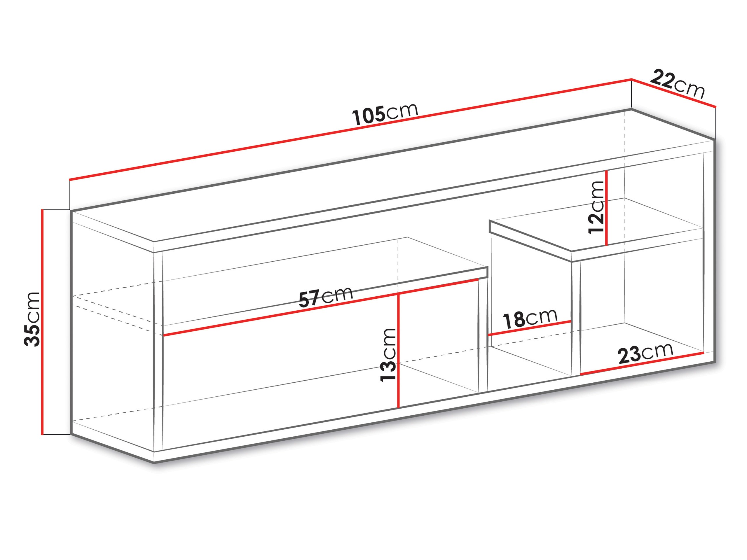 Wall shelf Tesmonu 112