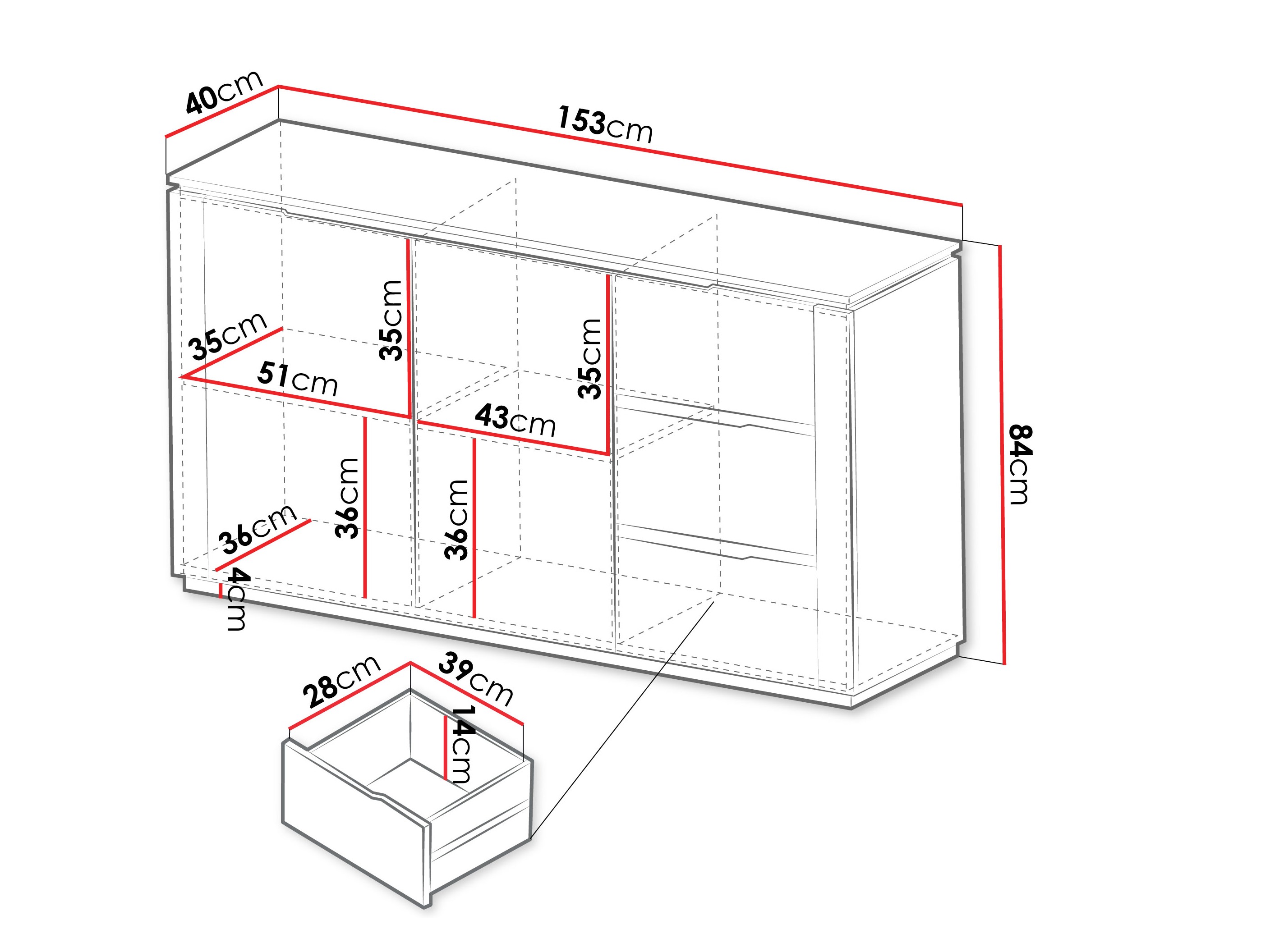 Chest of drawers Comfivo Ovitas