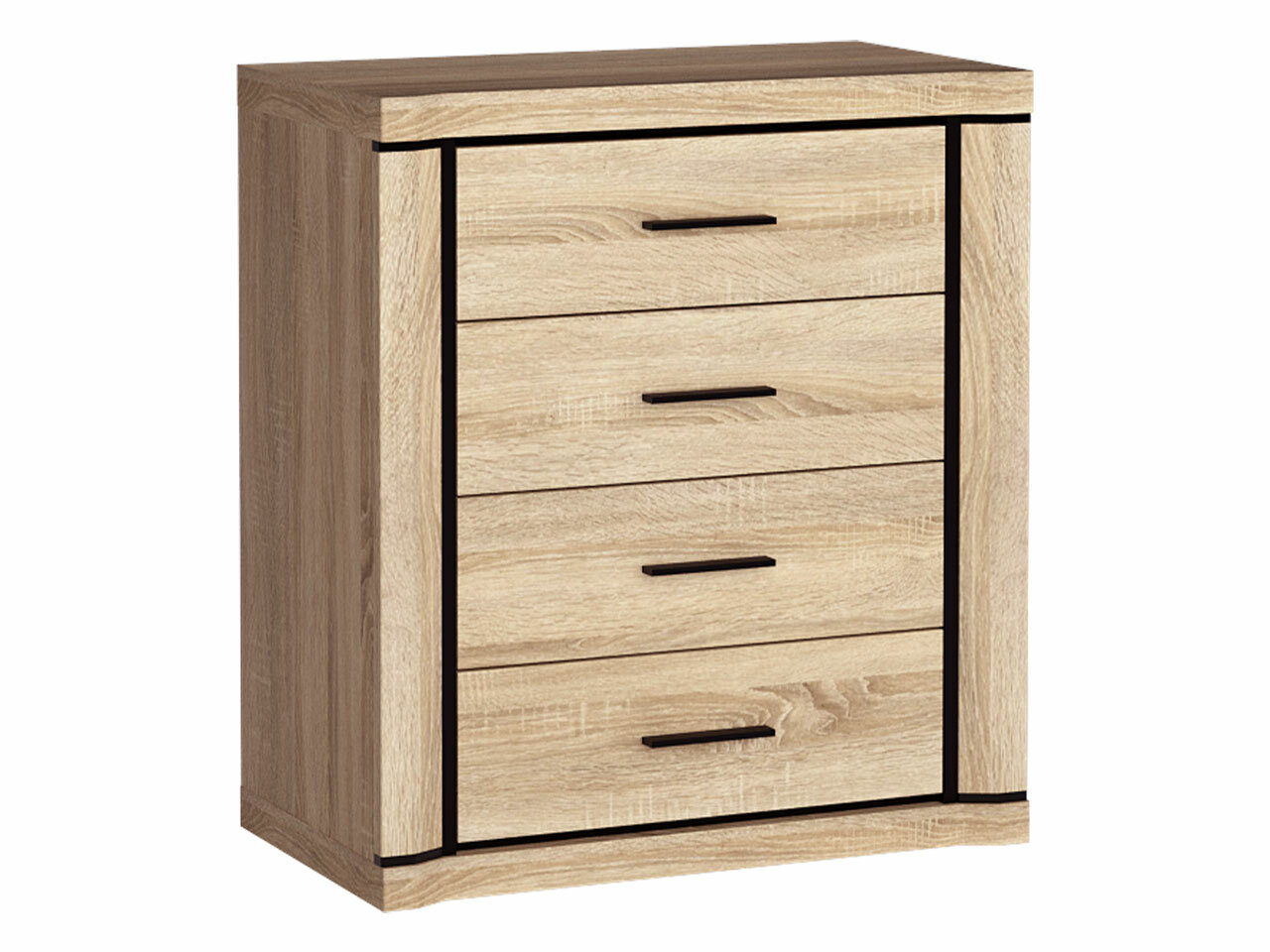Chest of drawers Lorelie 103 (Sonoma oak)