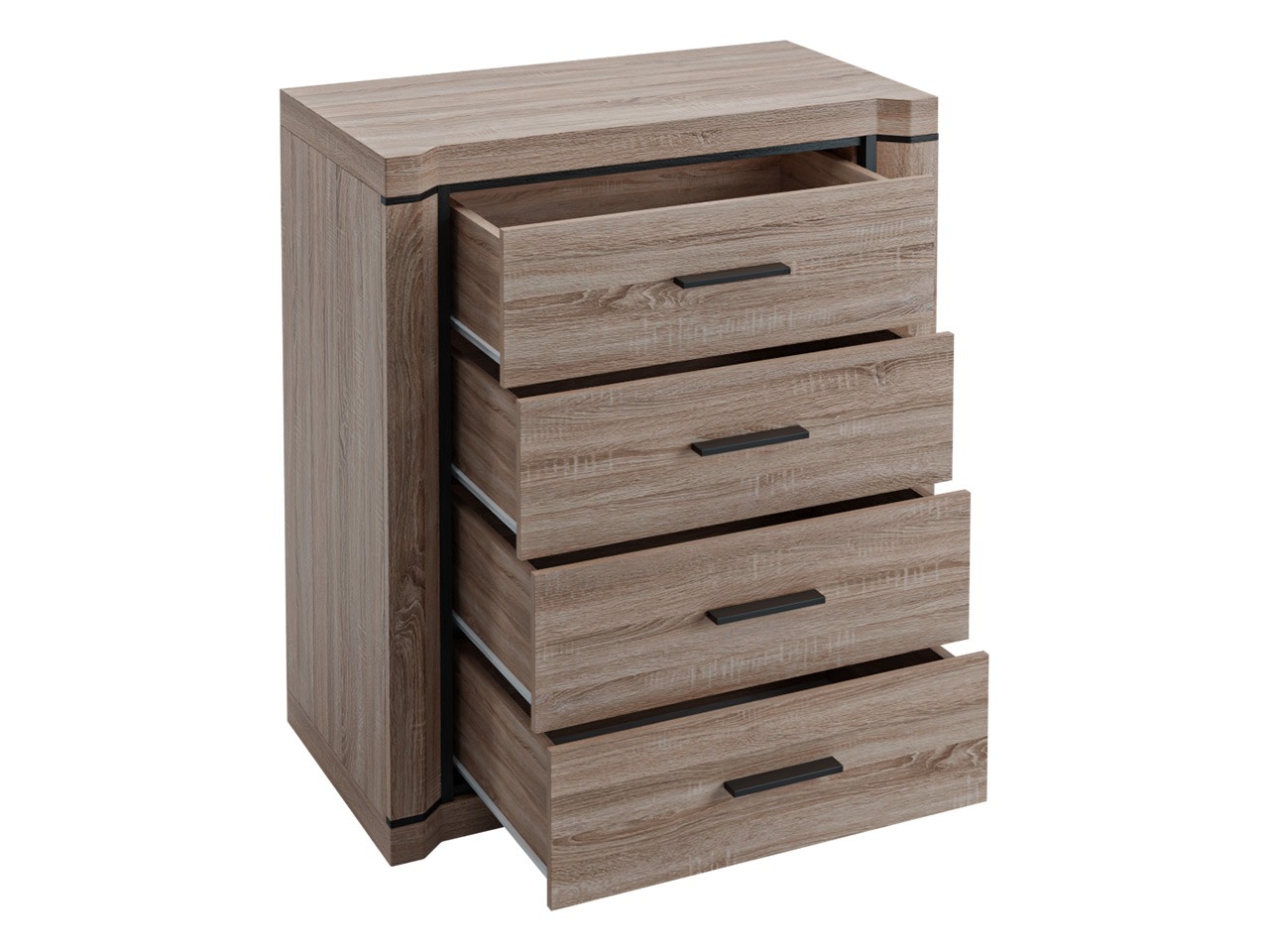 Chest of drawers Lorelie 103 (Trufel oak)