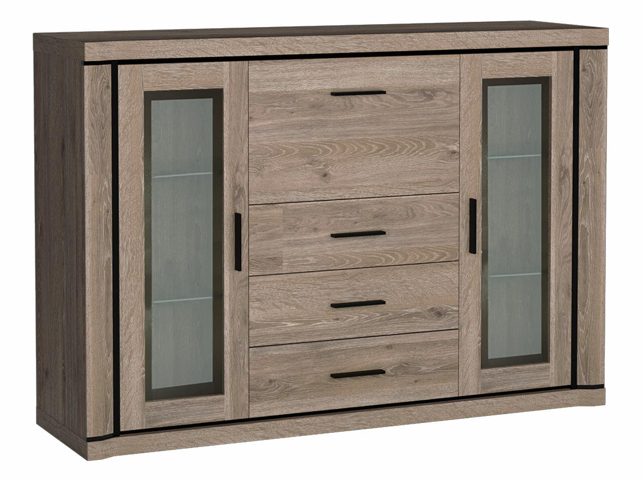 Chest of drawers Lorelie 106 (Trufel oak)