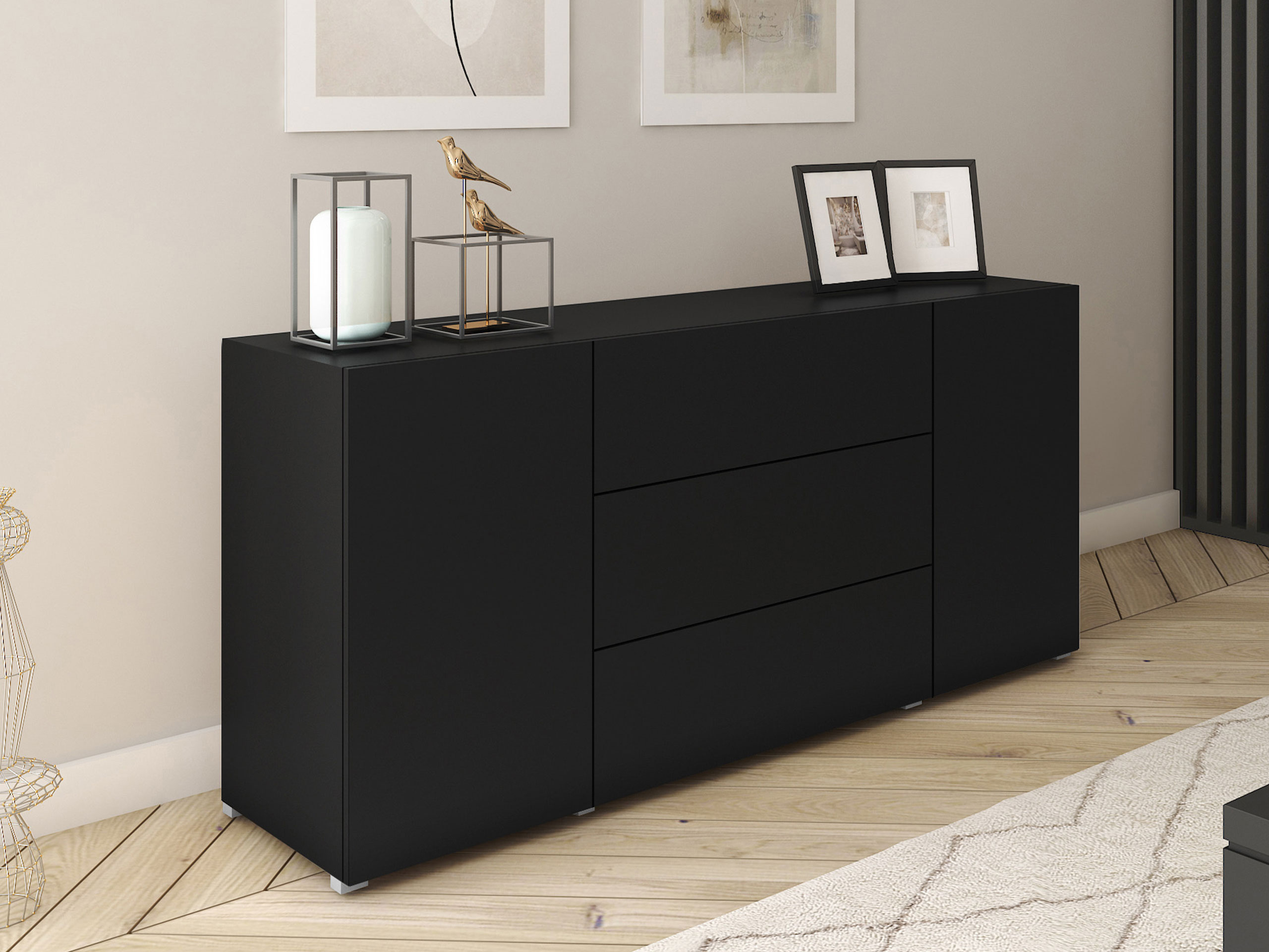Chest of drawers Sarasota 191 (Graphite)