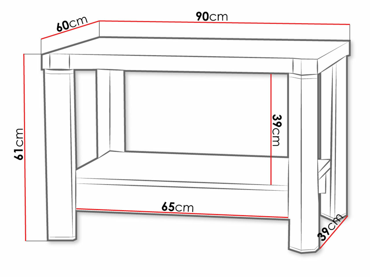 Coffee table Lorelie 113 (Trufel oak)