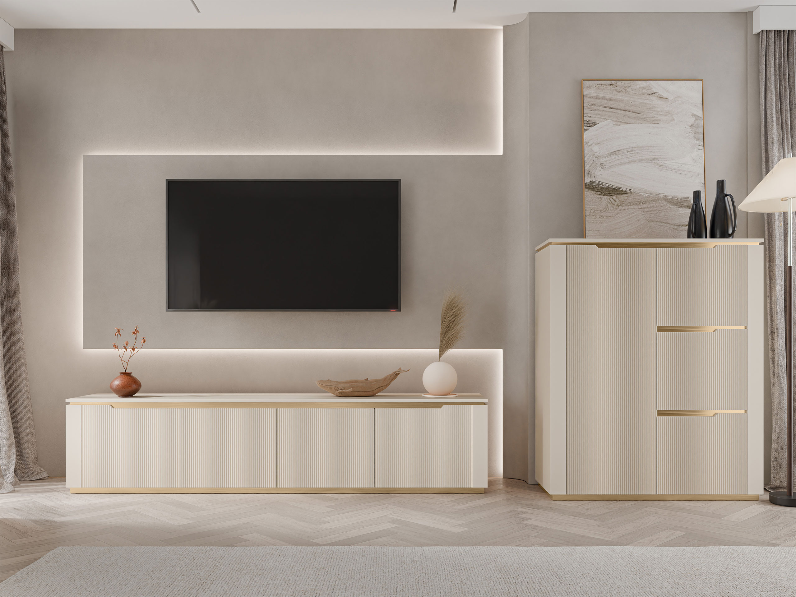 Living room set Comfivo Ovitas I
