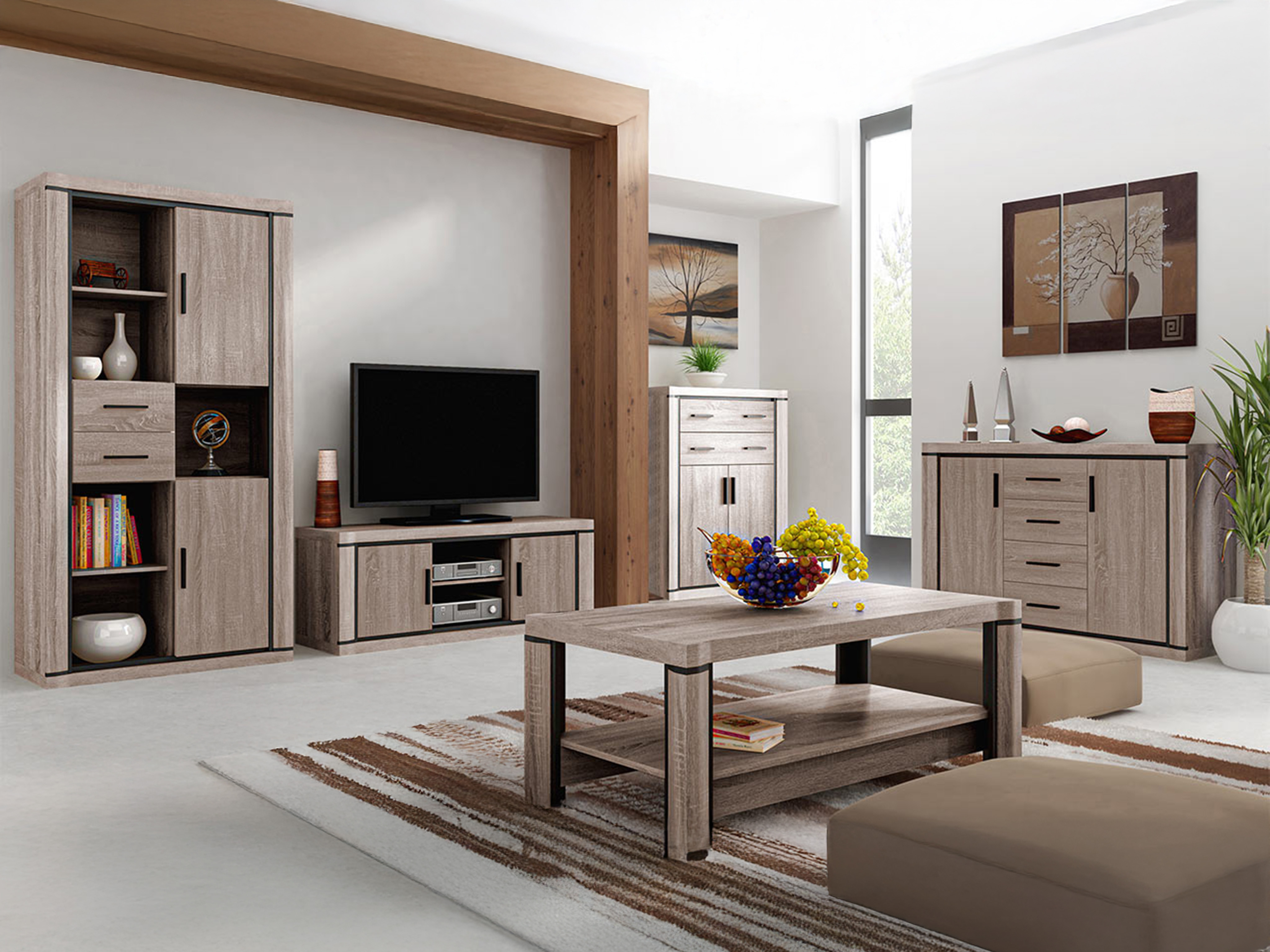 Living room set Lorelie 124 (Trufel oak)