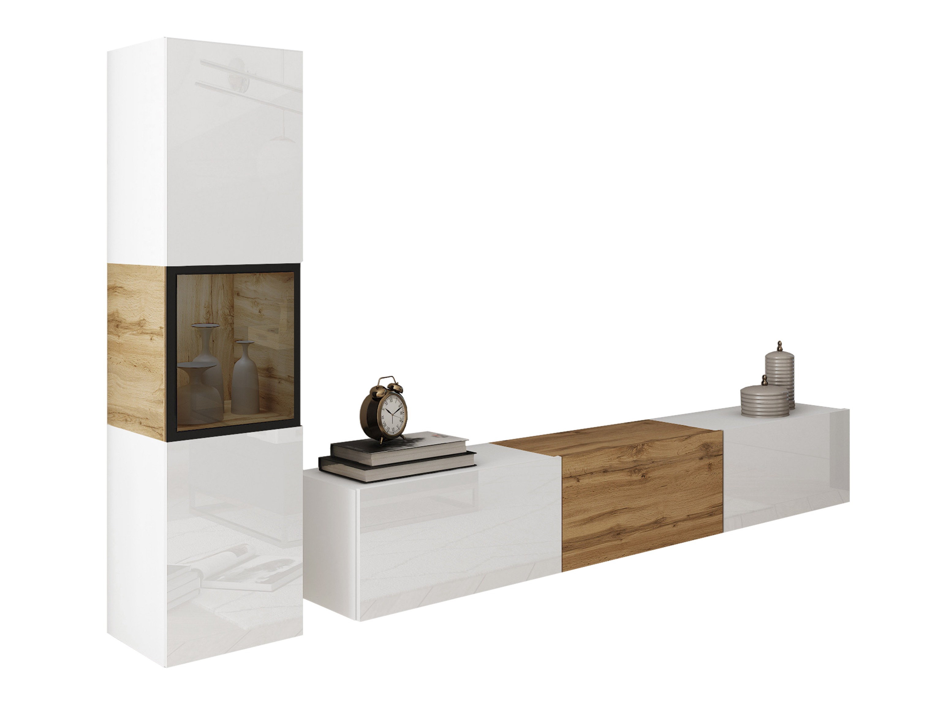 Living room set Sarasota 192 (White + Wotan Oak)