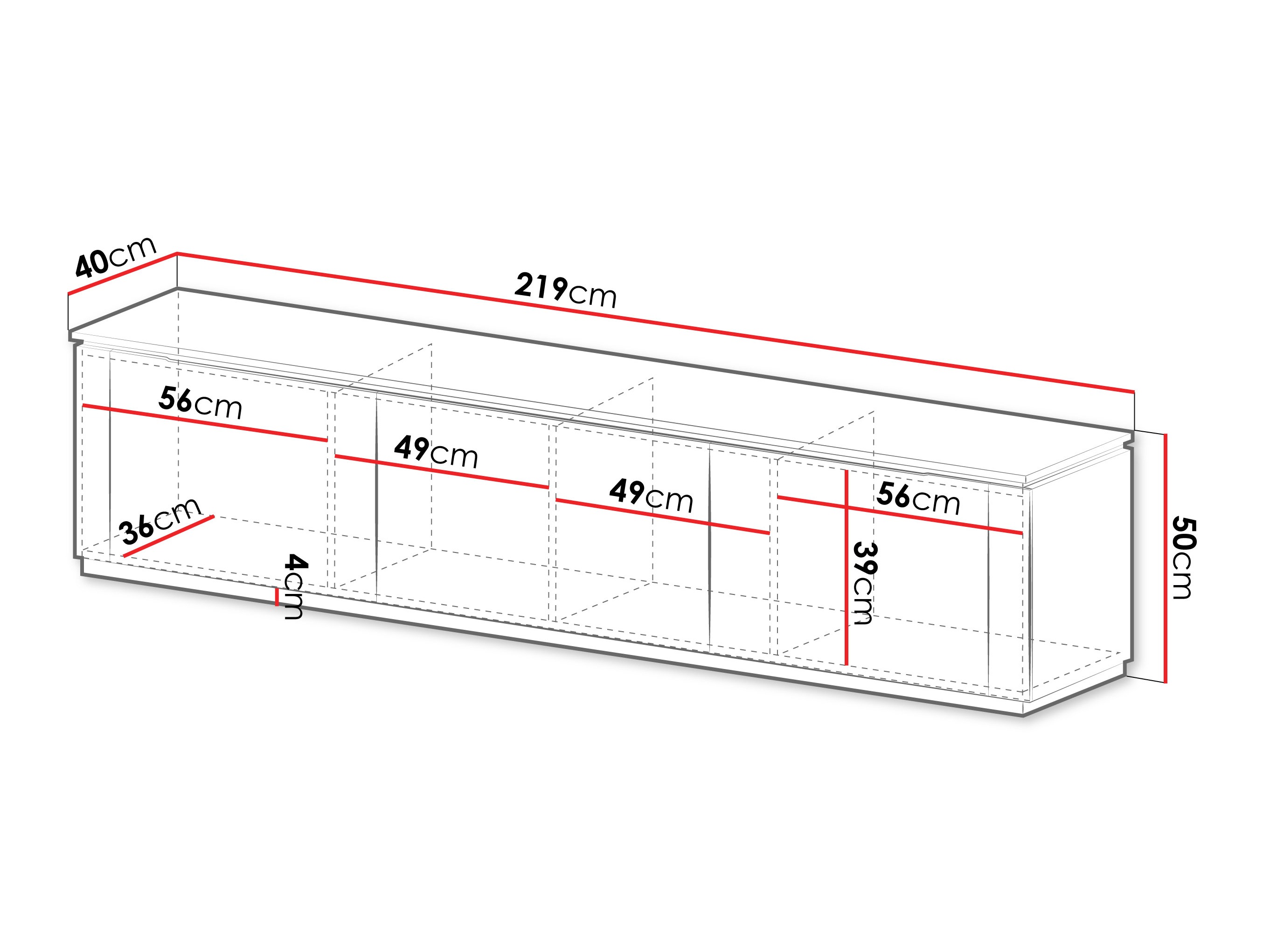 TV stand Comfivo Ovitas