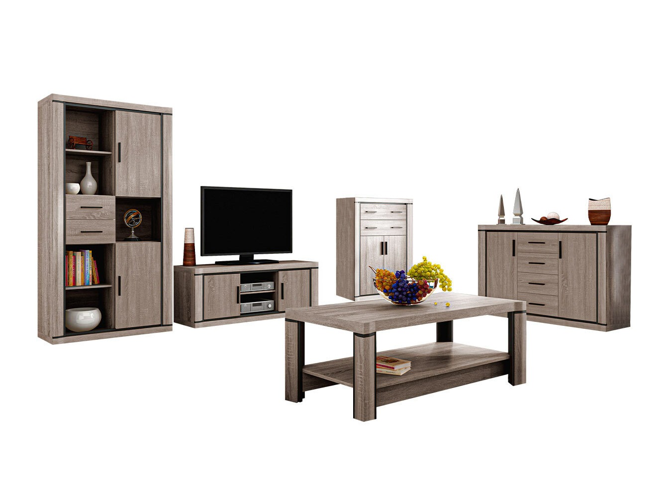 Living room set Lorelie 124 (Trufel oak)
