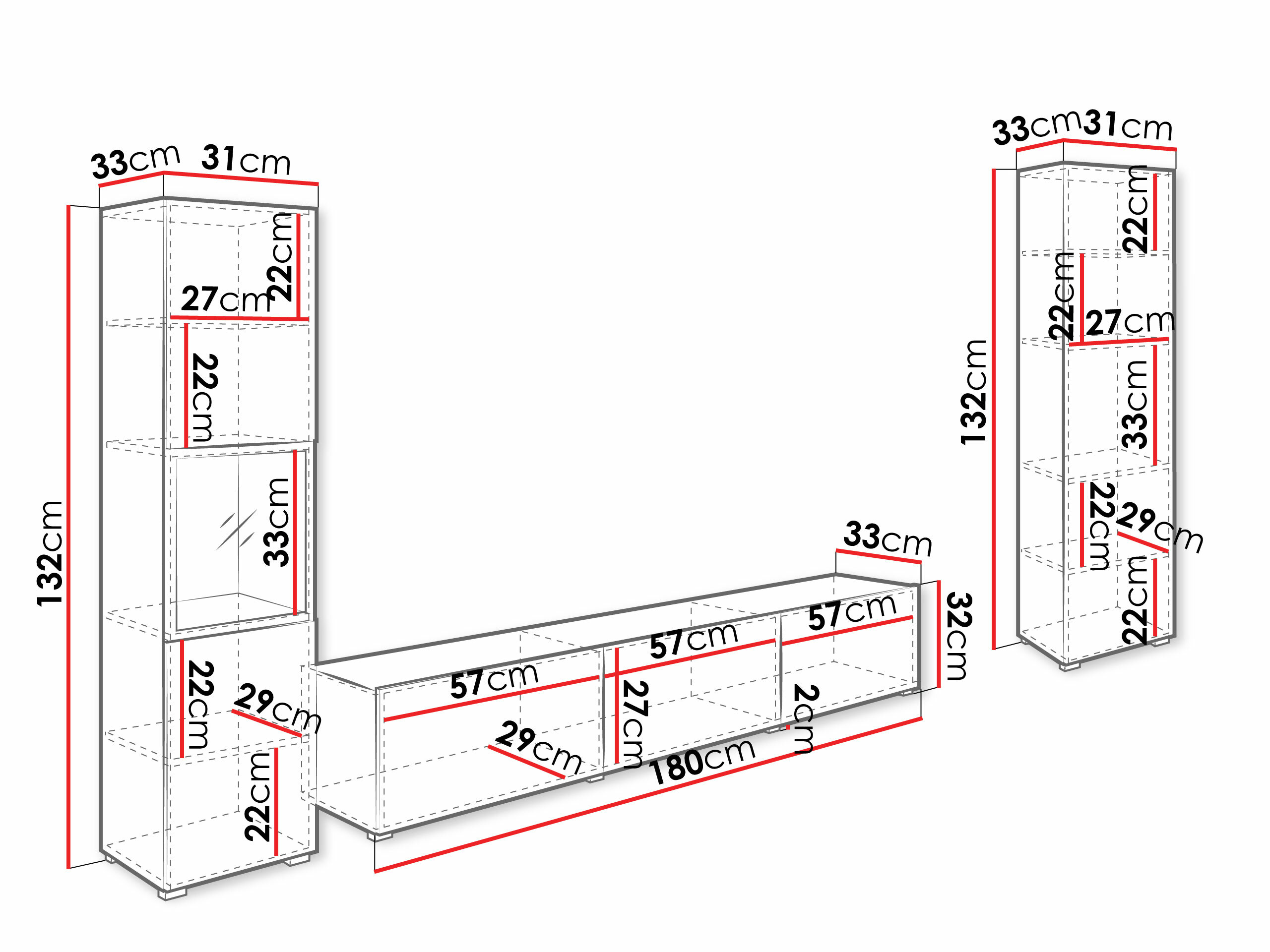 Living room set Sarasota 193 (Wotan Oak + Graphite)