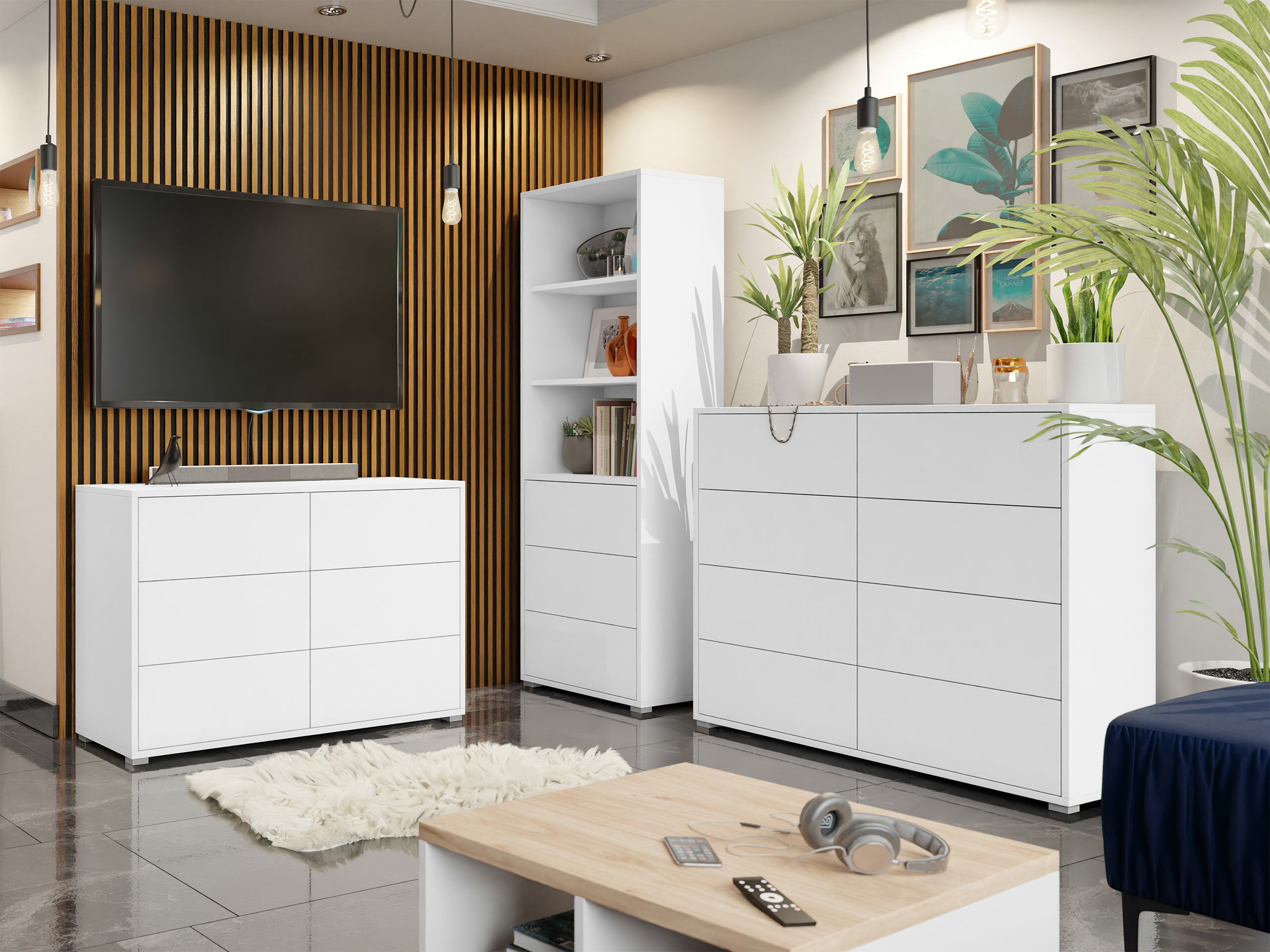 Bookcase Comfivo Tutela (White)