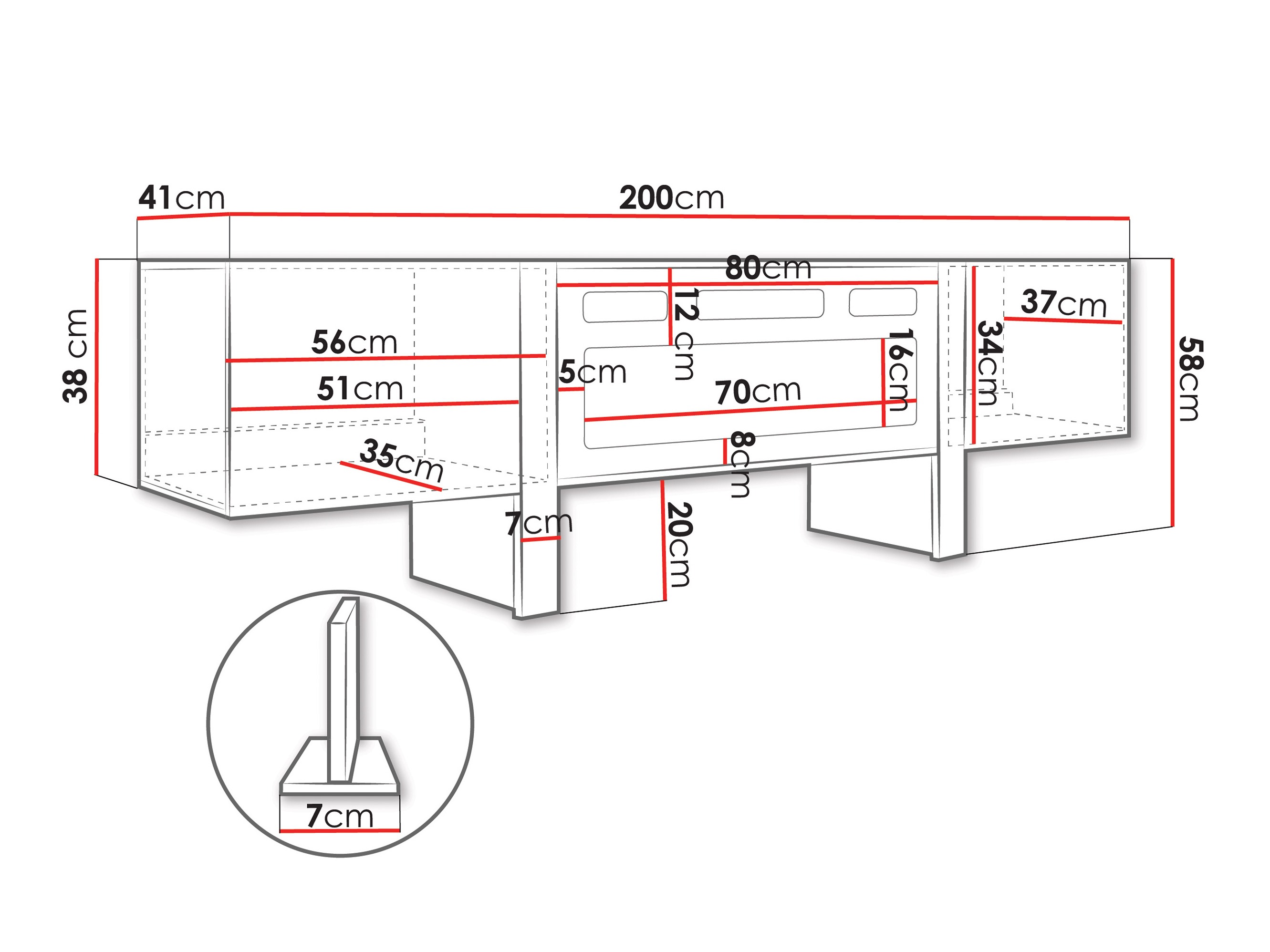 TV stand Vocio II