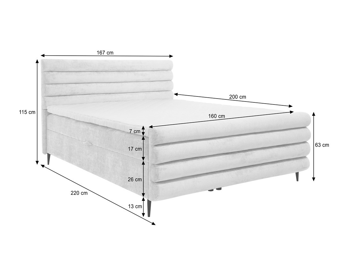 Continental bed Margate 134 (Clara 215.03)