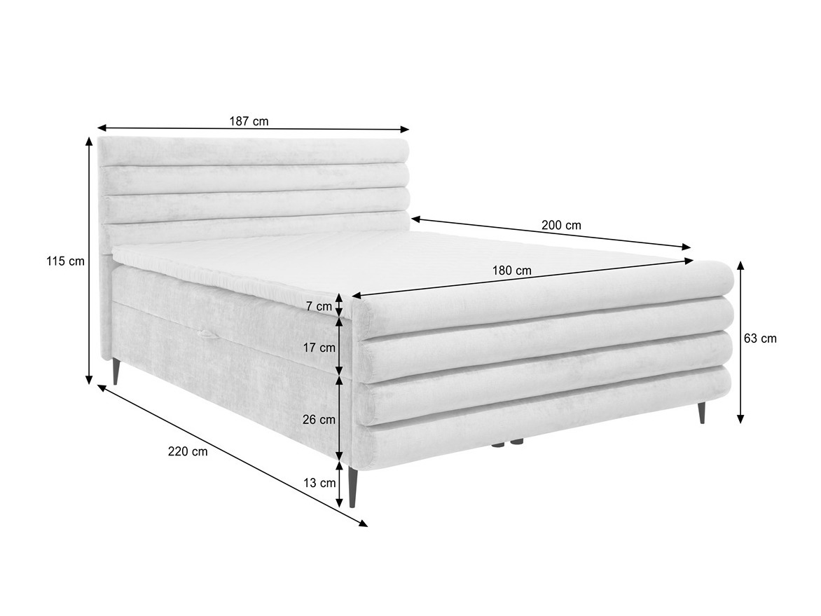 Continental bed Margate 134 (Clara 215.15)