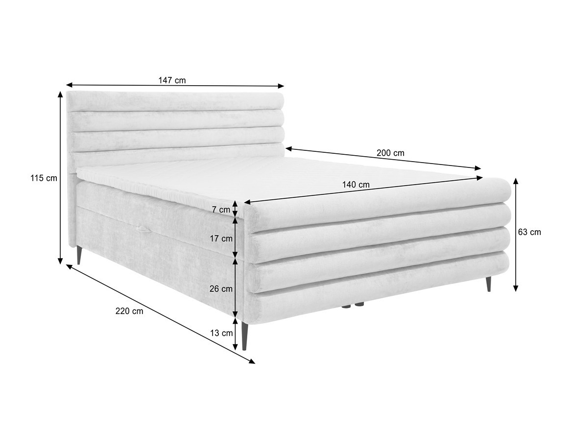 Continental bed Margate 134 (Clara 215.19)