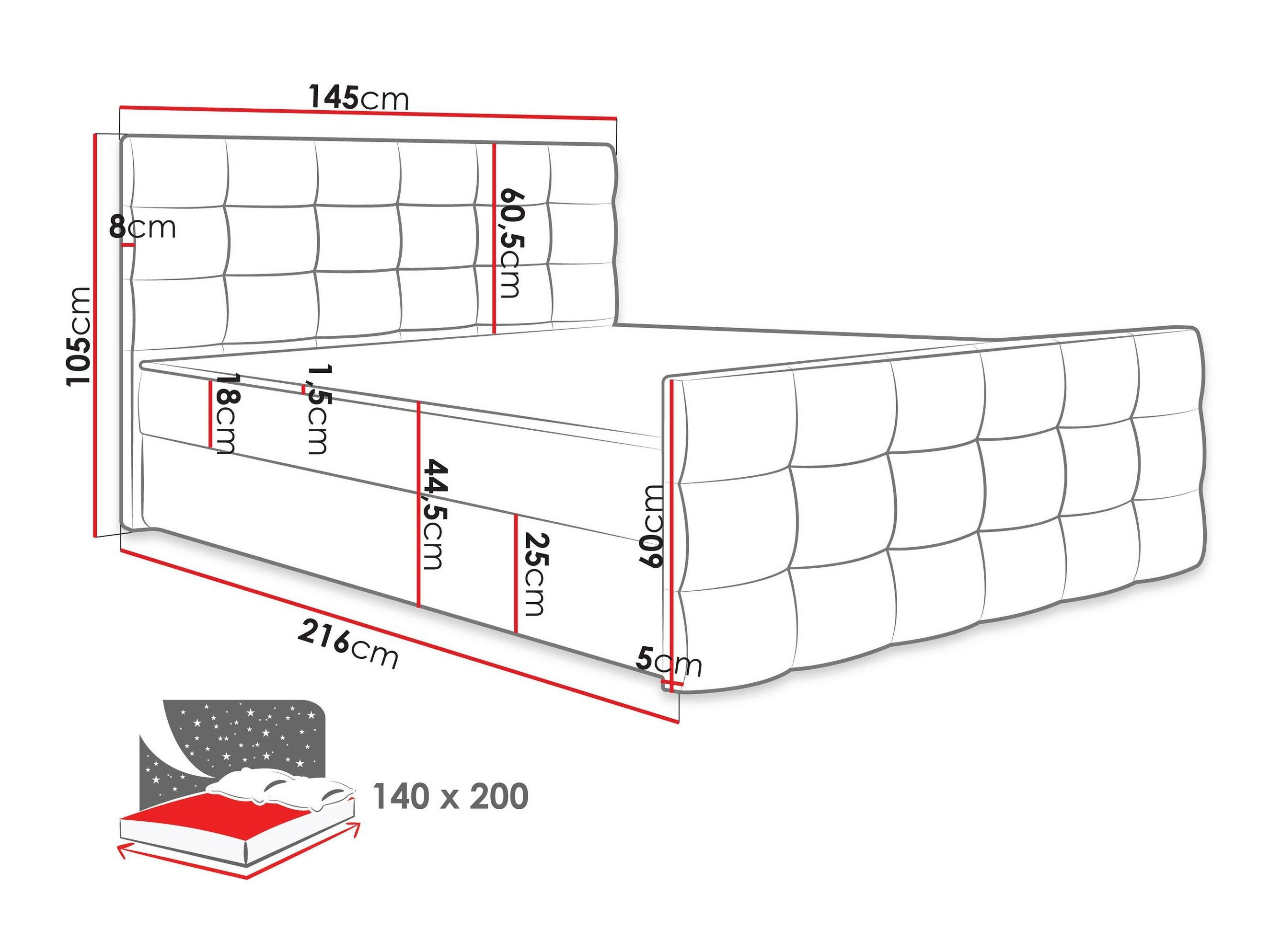 Continental bed Memphis 113 (Rico 13)