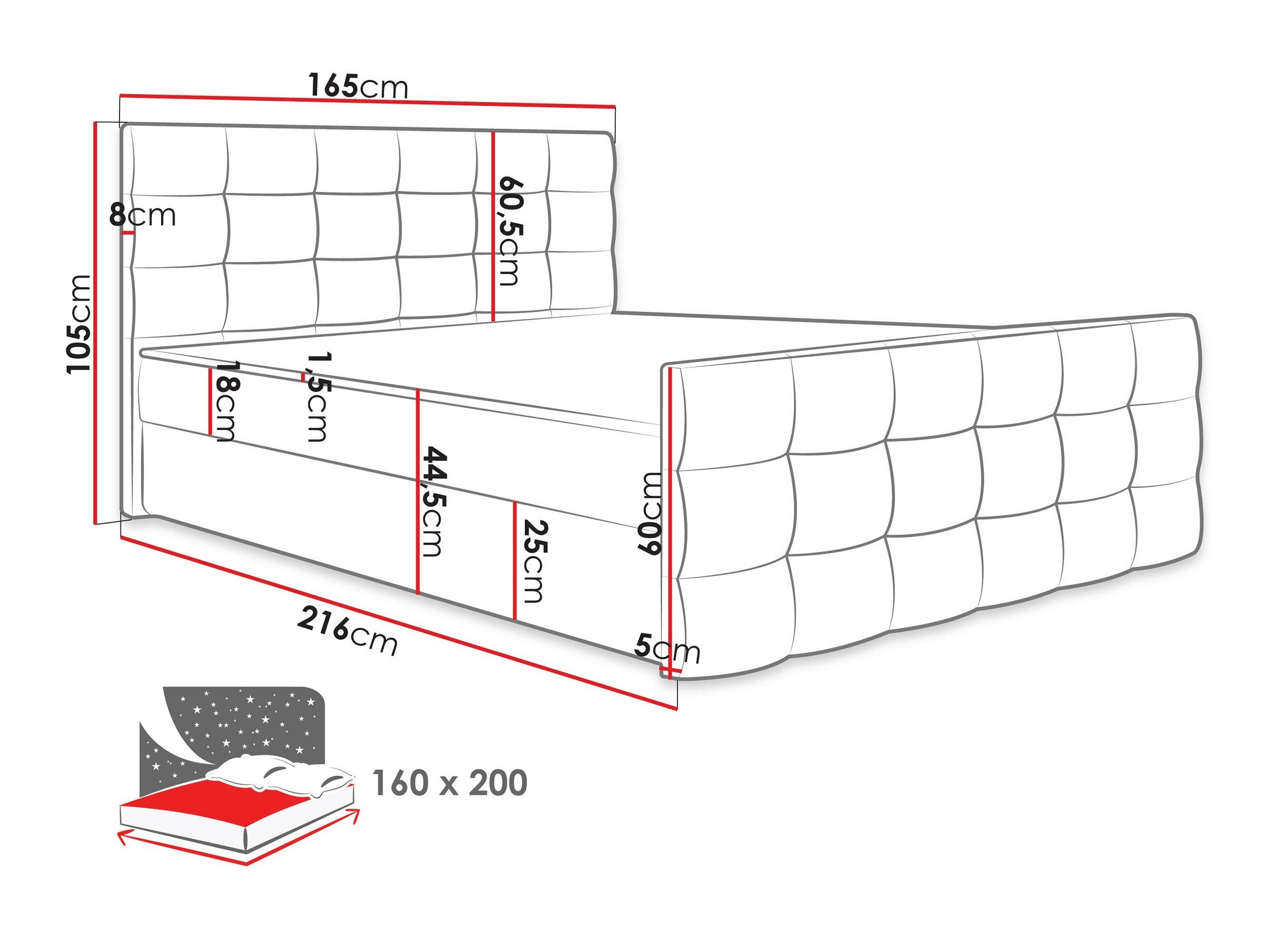 Continental bed Memphis 113 (Soft 017)