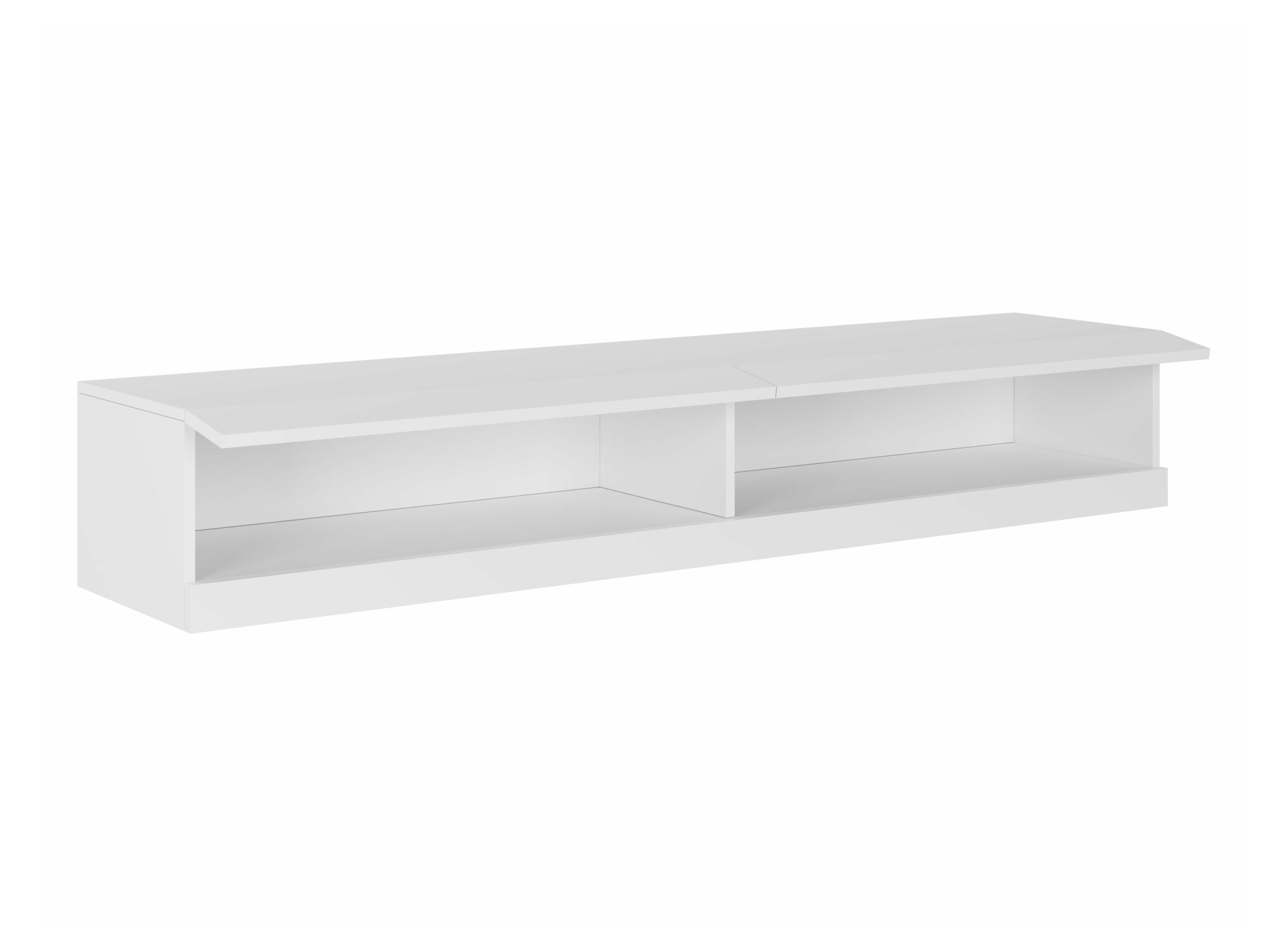 TV stand Vilrin (White + Glossy white)