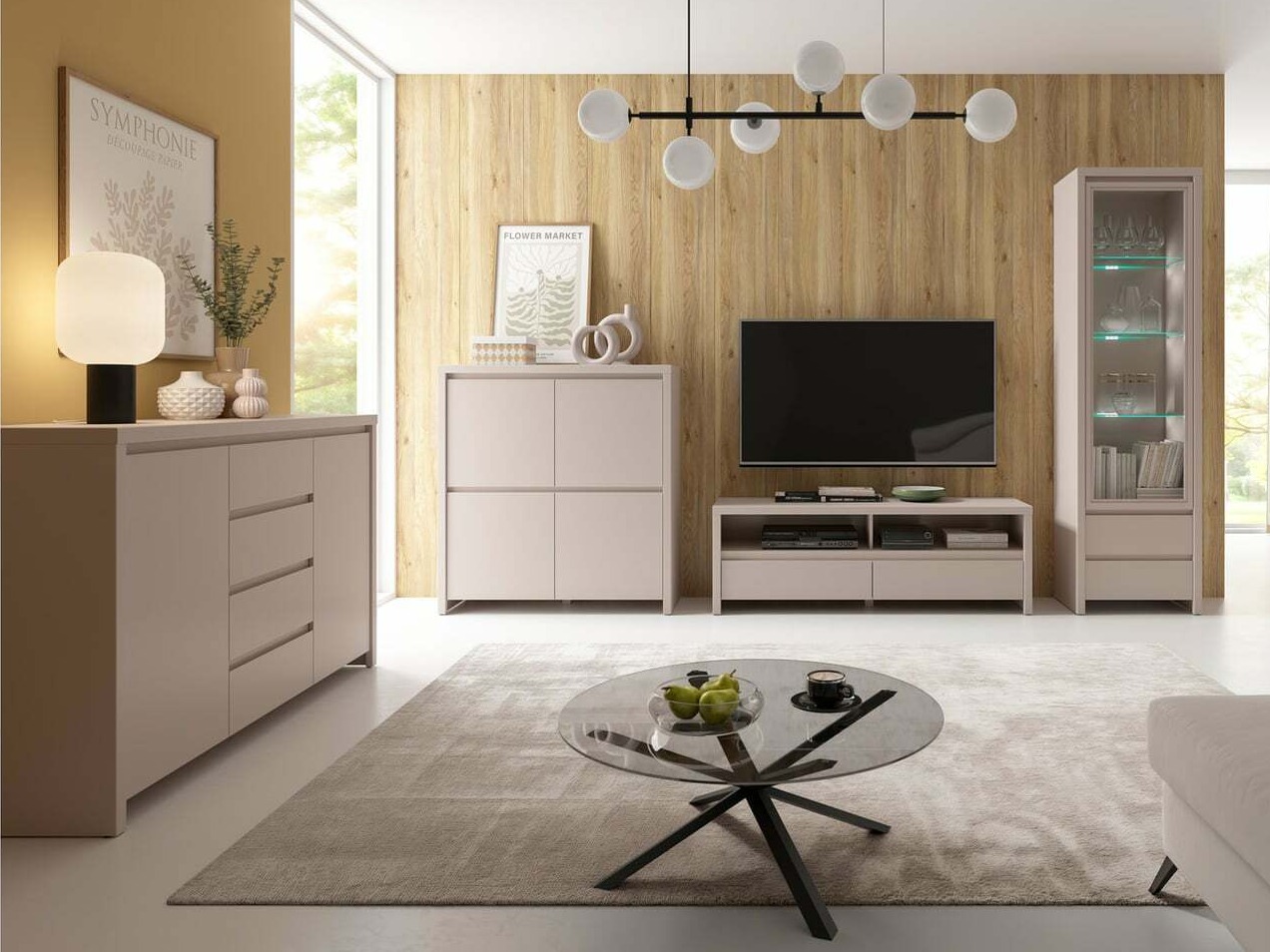 TV stand Nolroma 128 (Cashmere)