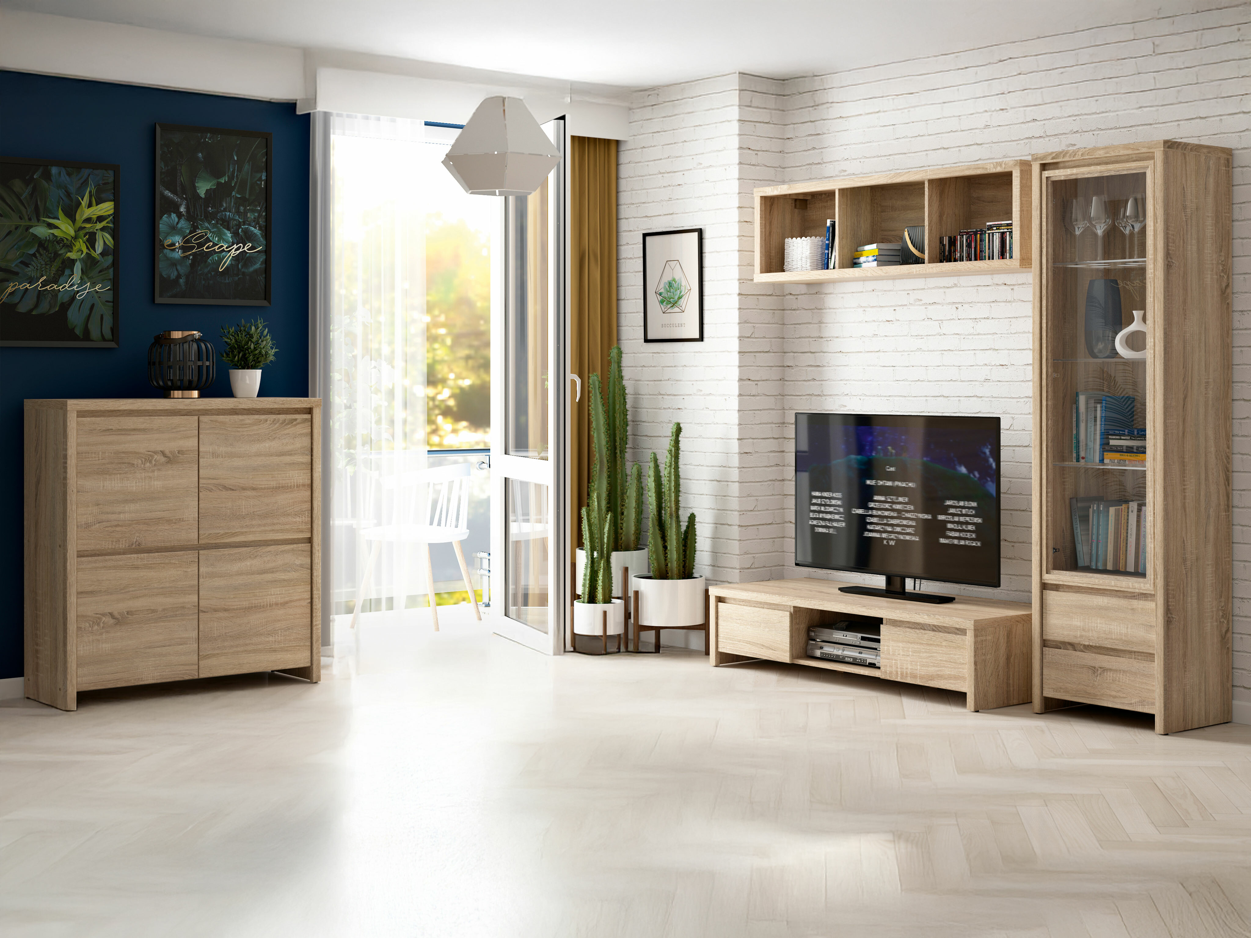 Bookcase Nolroma 140 (Sonoma oak)