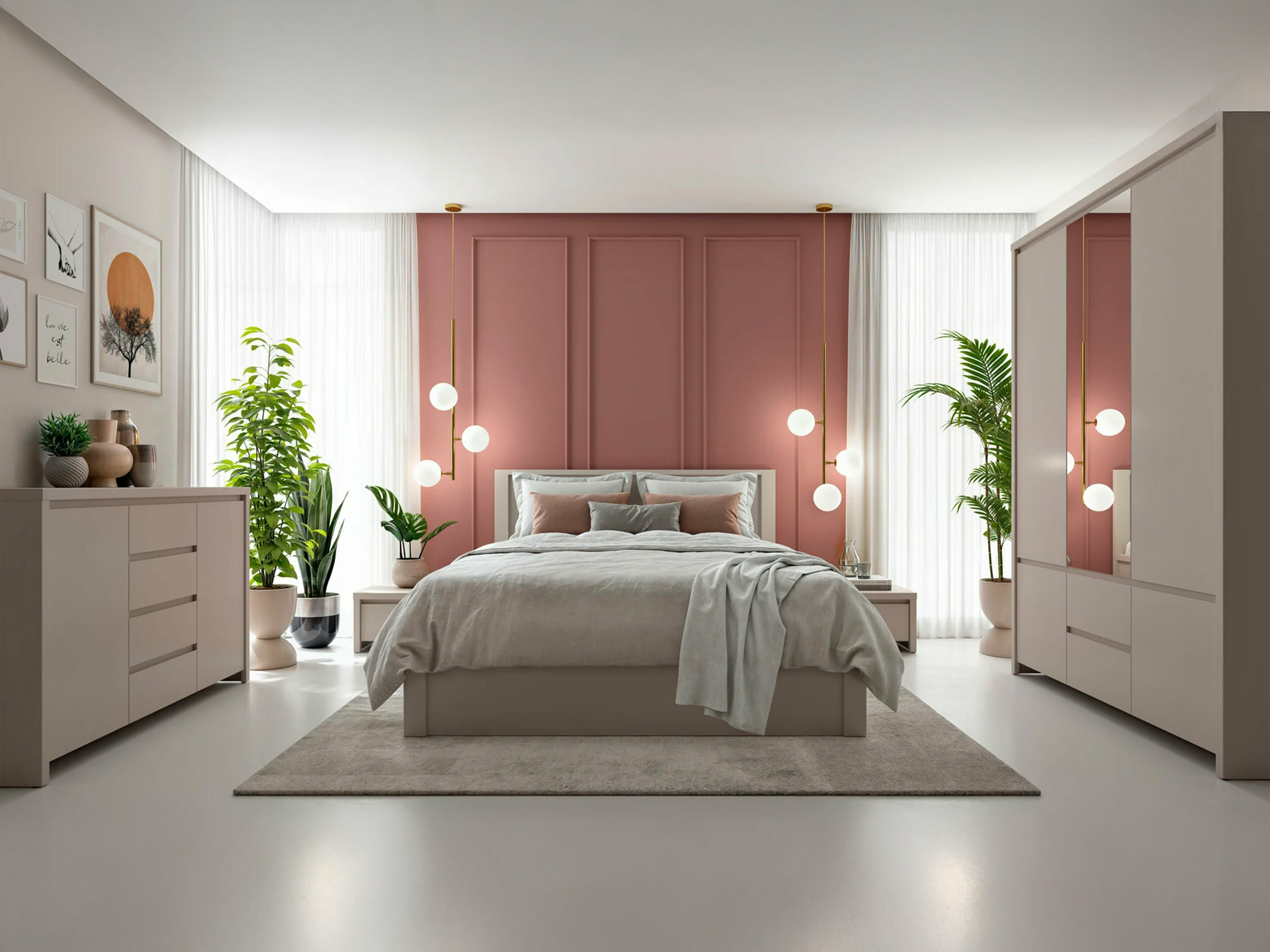 Bed Nolroma 130 (Cashmere)