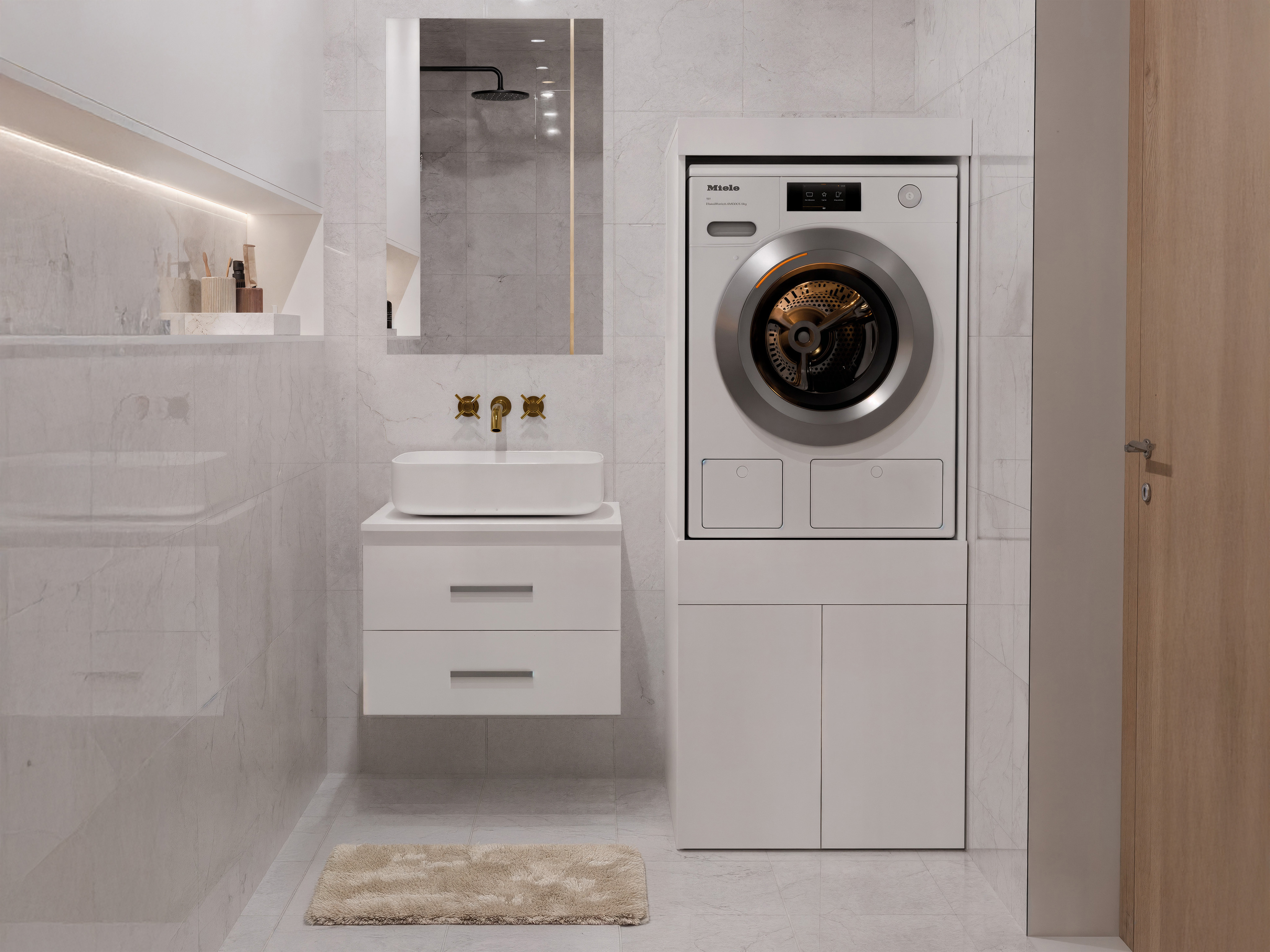 Bathroom shelf Balelbo 111 (White)