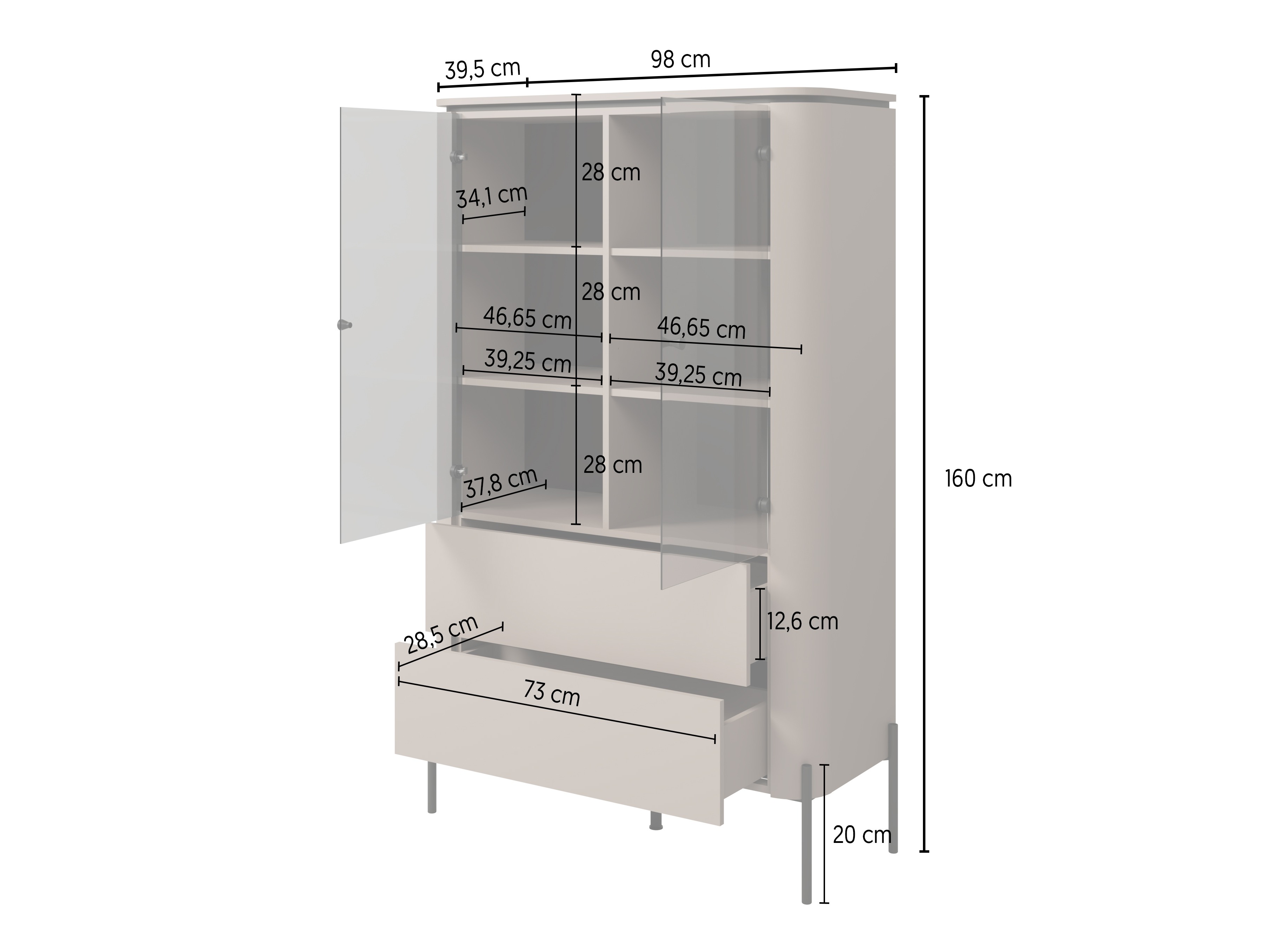 Bookcase Mirbeno 108