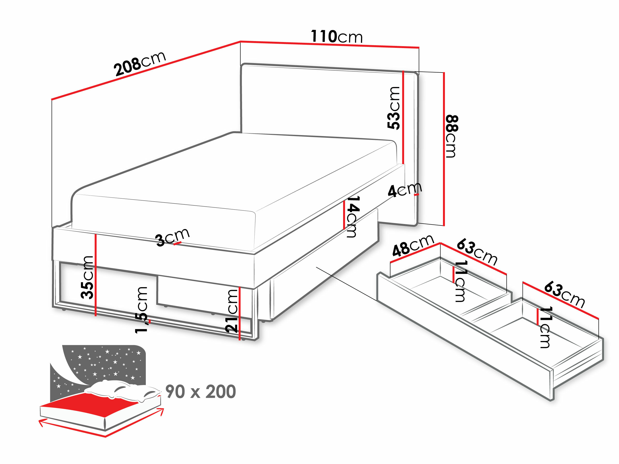 Bed Tivseva 113