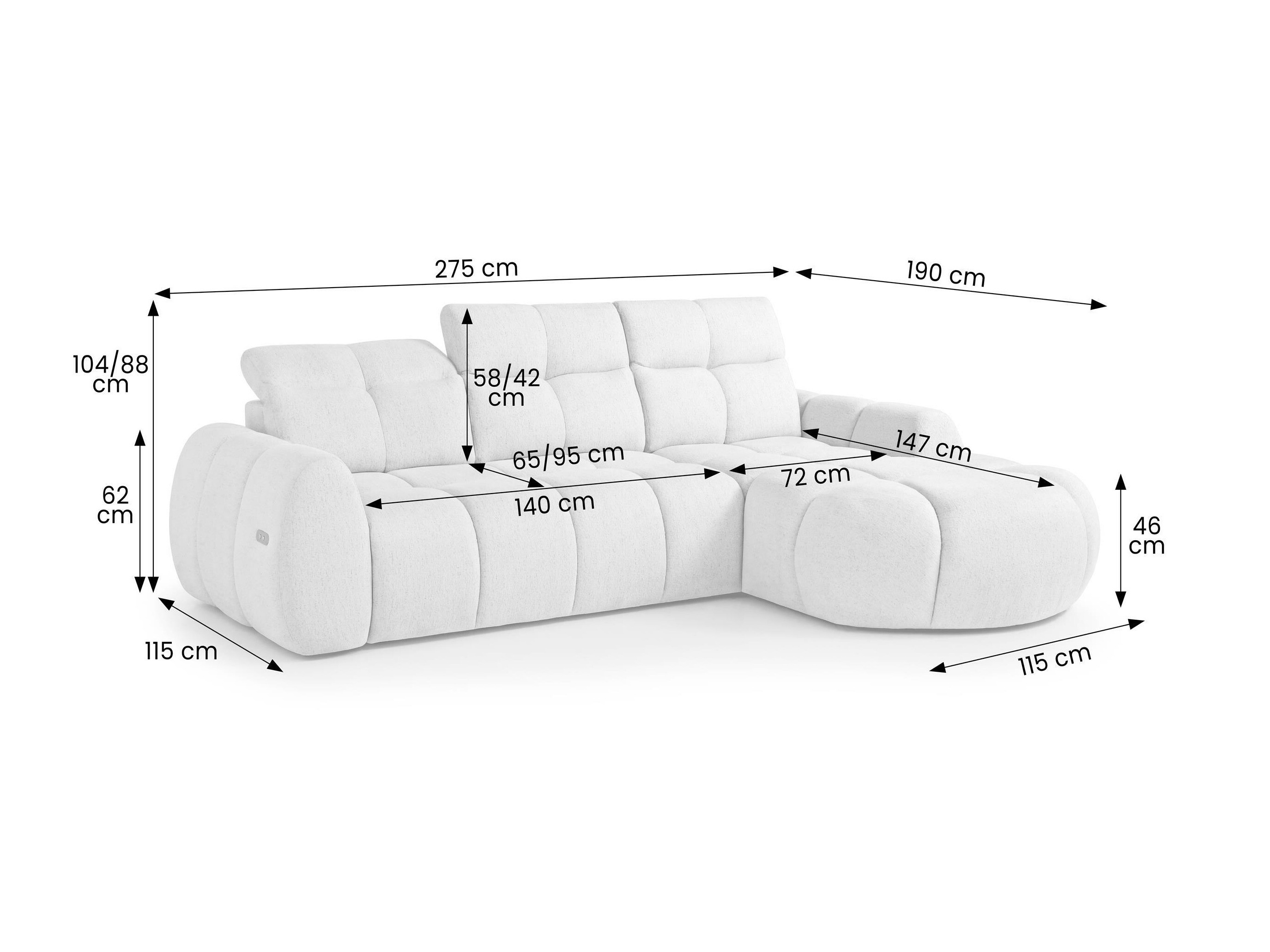 Corner sofa Margate 137 (Raven 16)