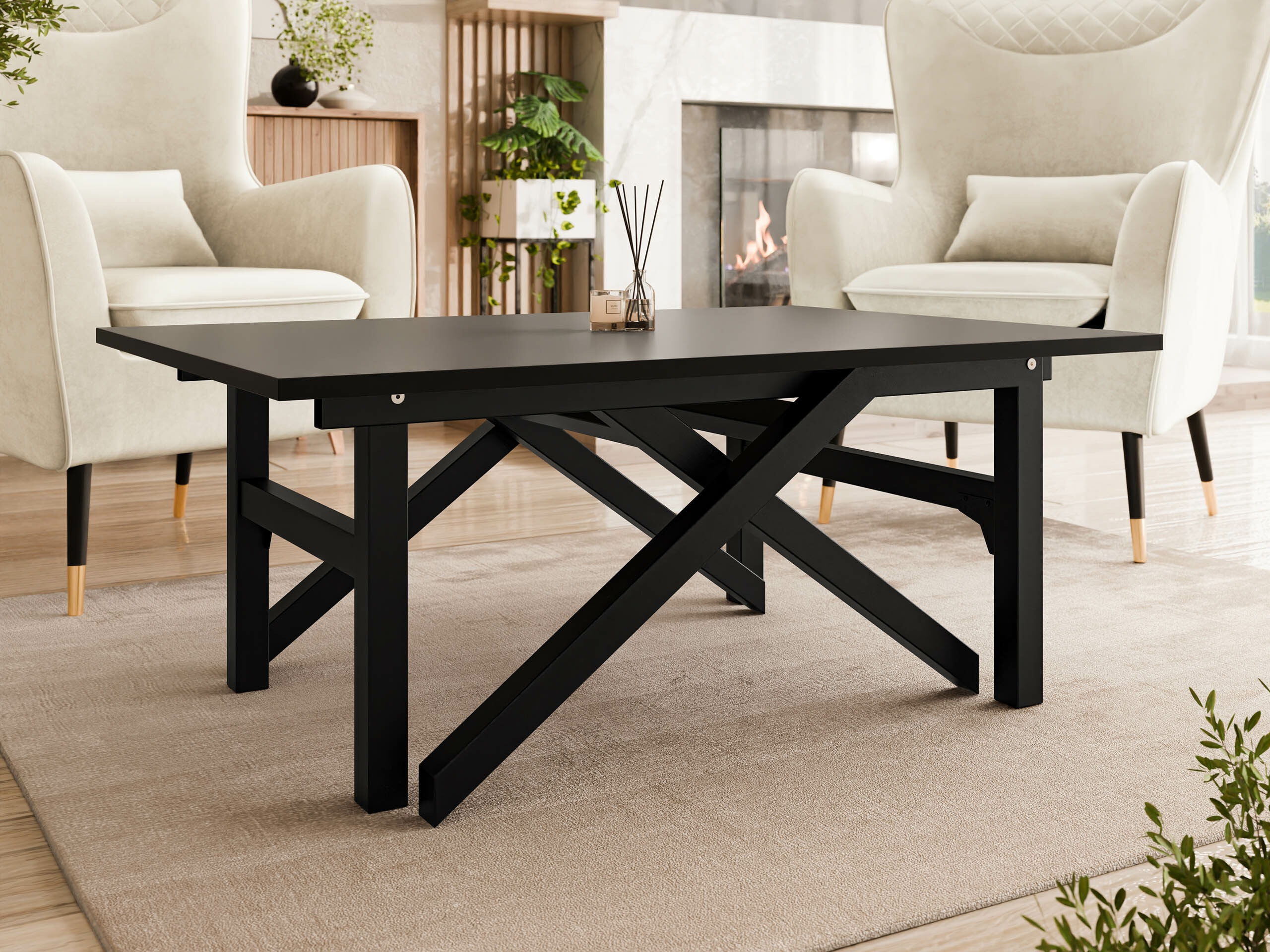 Transforming coffee table Oswego 151 (Black)
