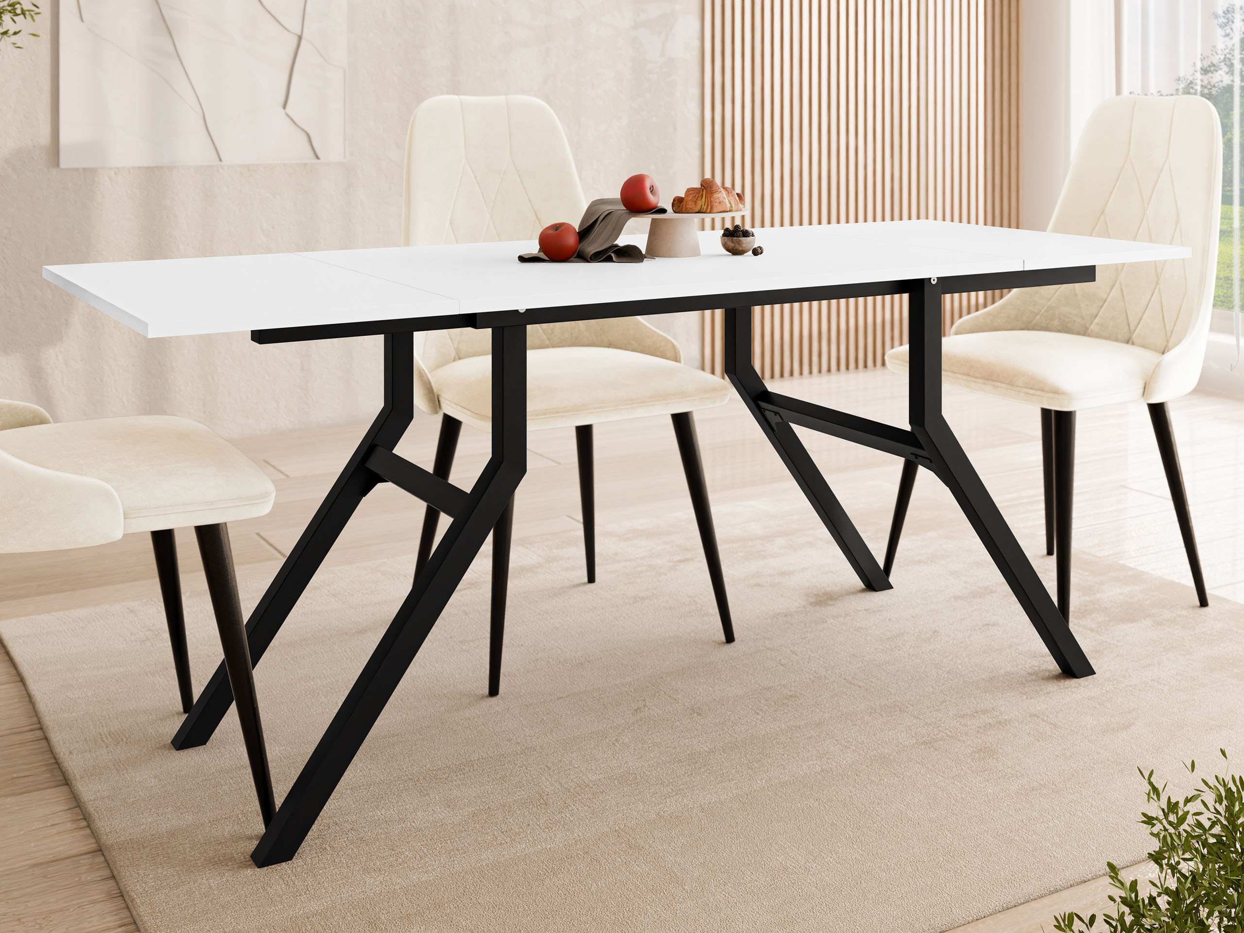 Transforming coffee table Oswego 151 (White + Black)