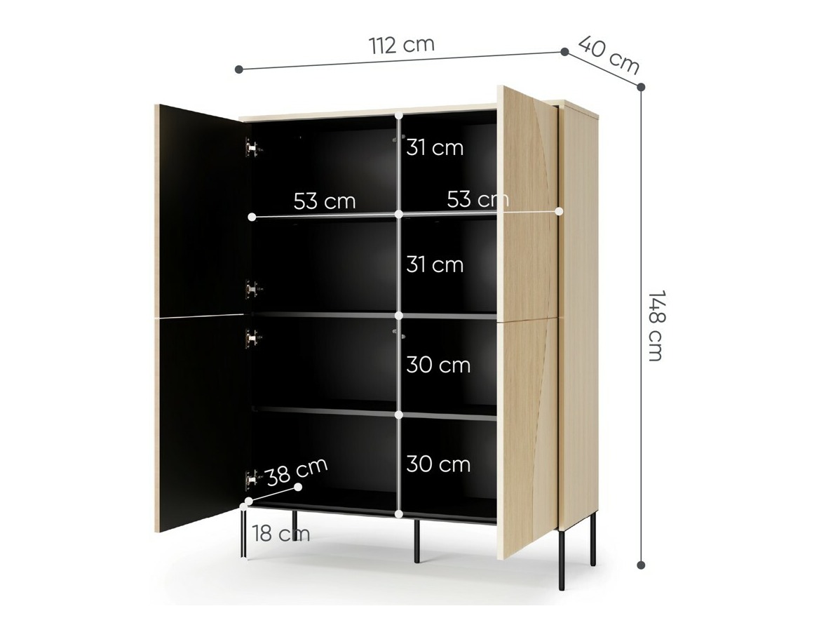 Bookcase Elinolo 101